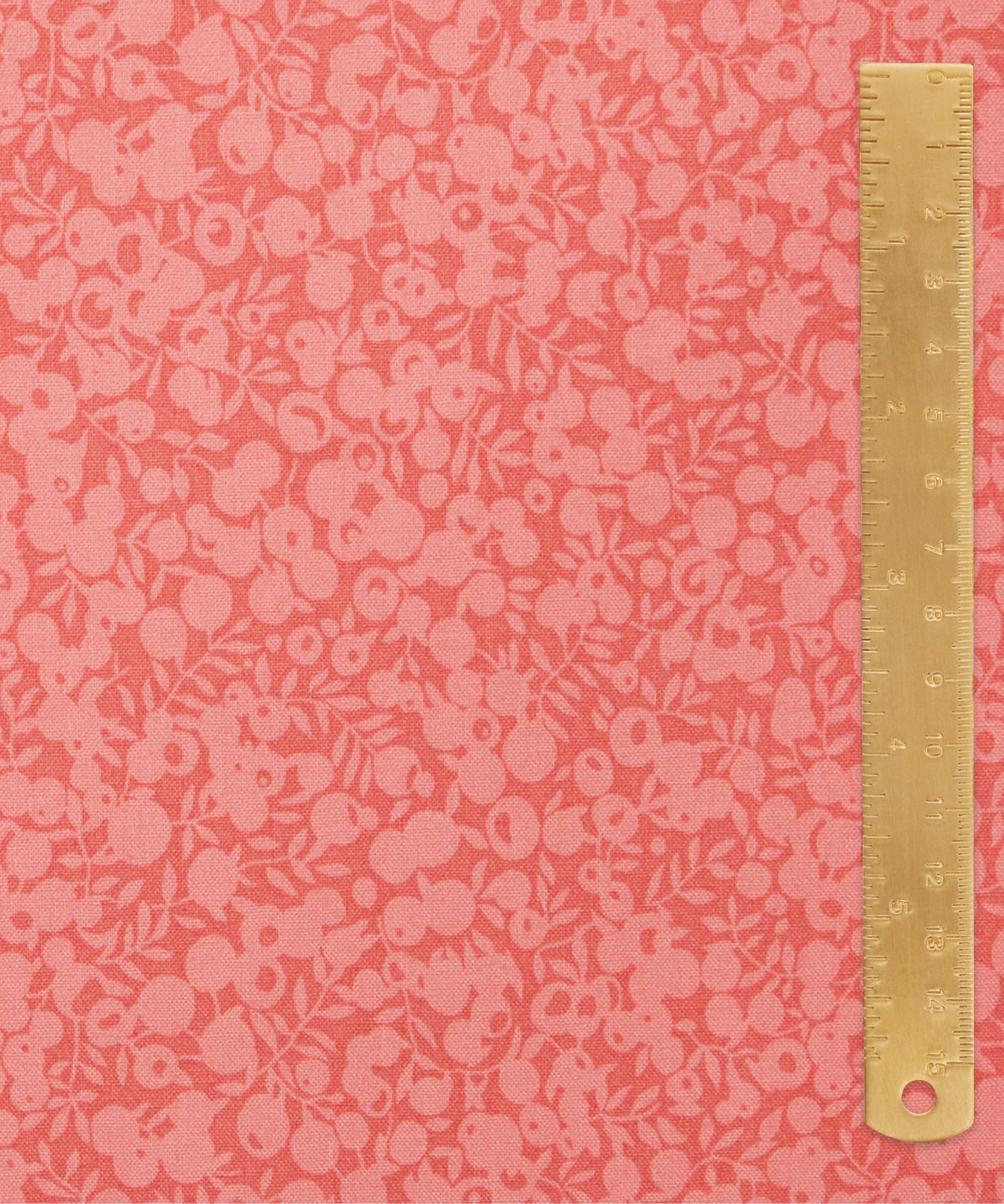 Flamingo Pink Wiltshire Shadow Lasenby Quilting Cotton Fabric - Pink - Liberty