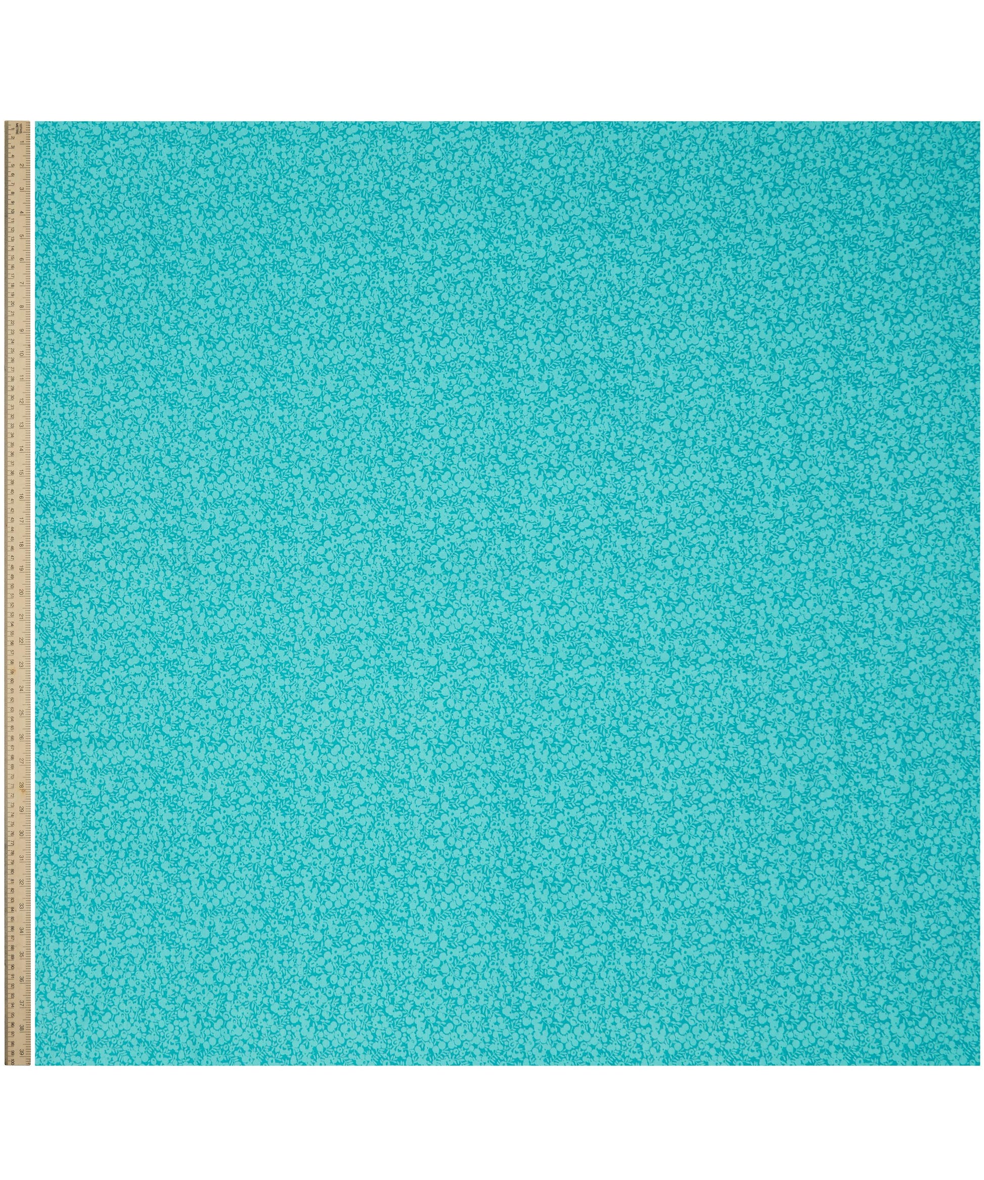 Turquoise Wiltshire Shadow Lasenby Quilting Cotton Fabric - Blue - Liberty