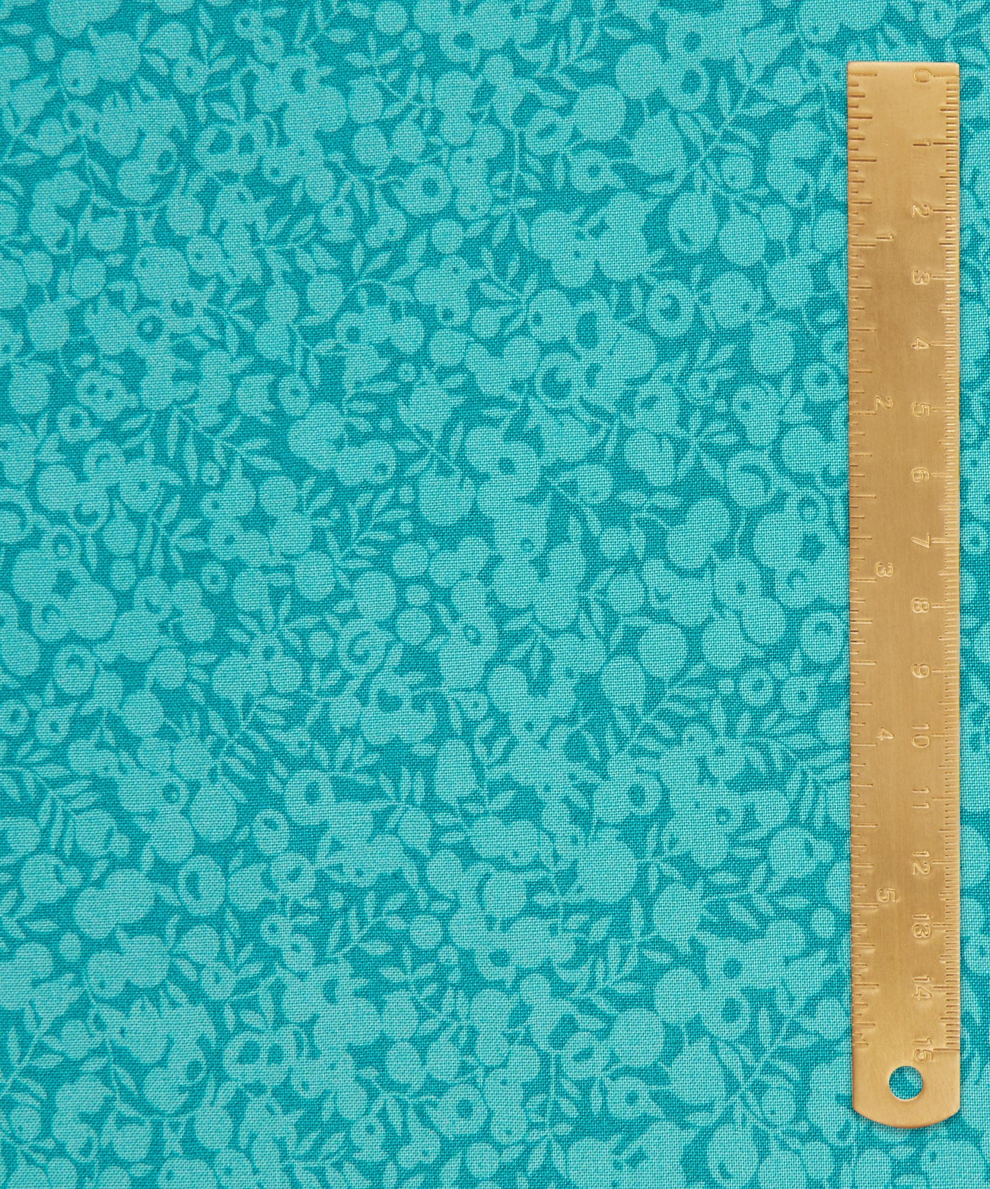 Turquoise Wiltshire Shadow Lasenby Quilting Cotton Fabric - Blue - Liberty