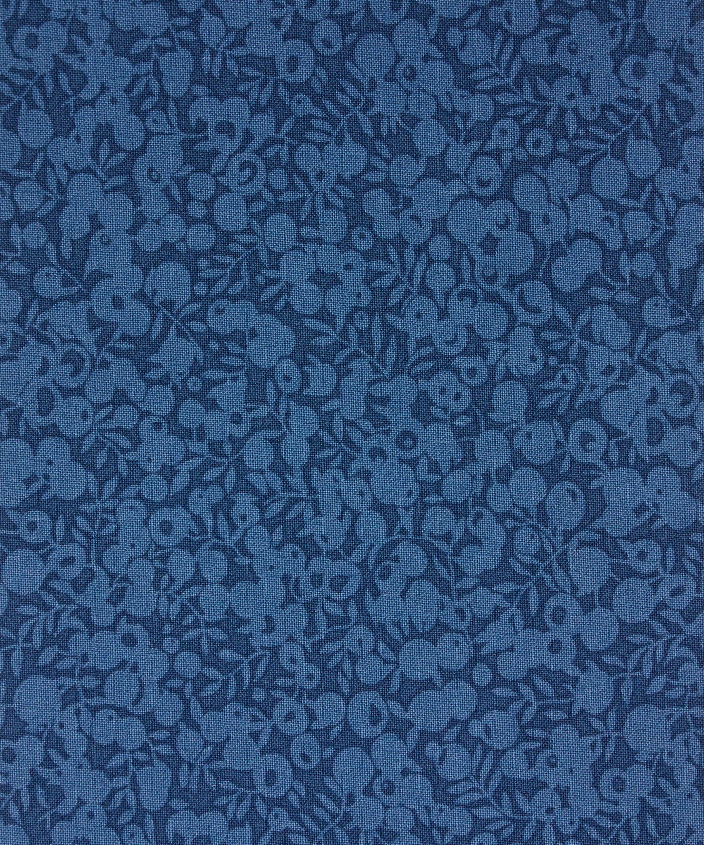 Nautical Blue Wiltshire Shadow Lasenby Quilting Cotton Fabric - Blue - Liberty