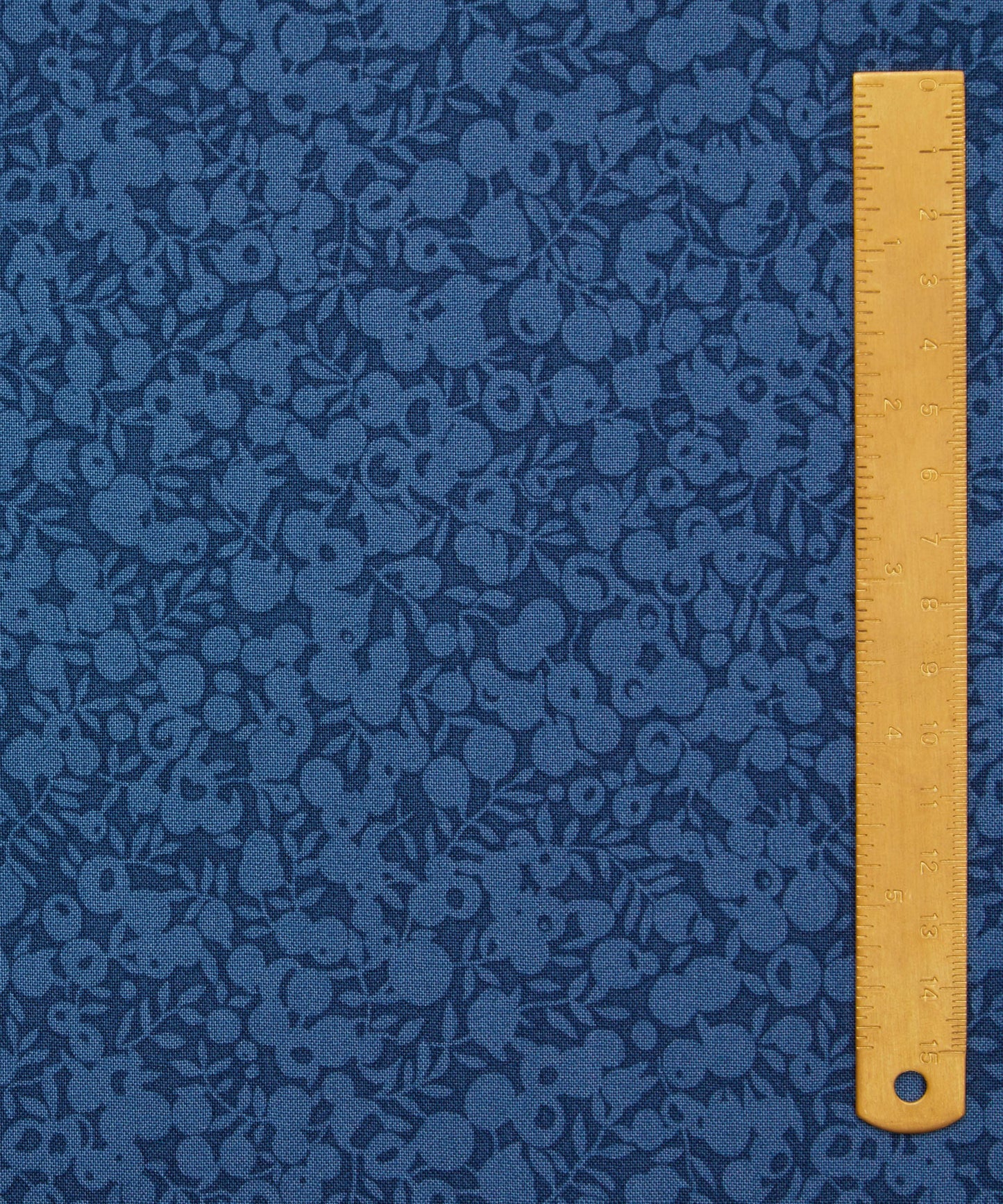 Nautical Blue Wiltshire Shadow Lasenby Quilting Cotton Fabric - Blue - Liberty