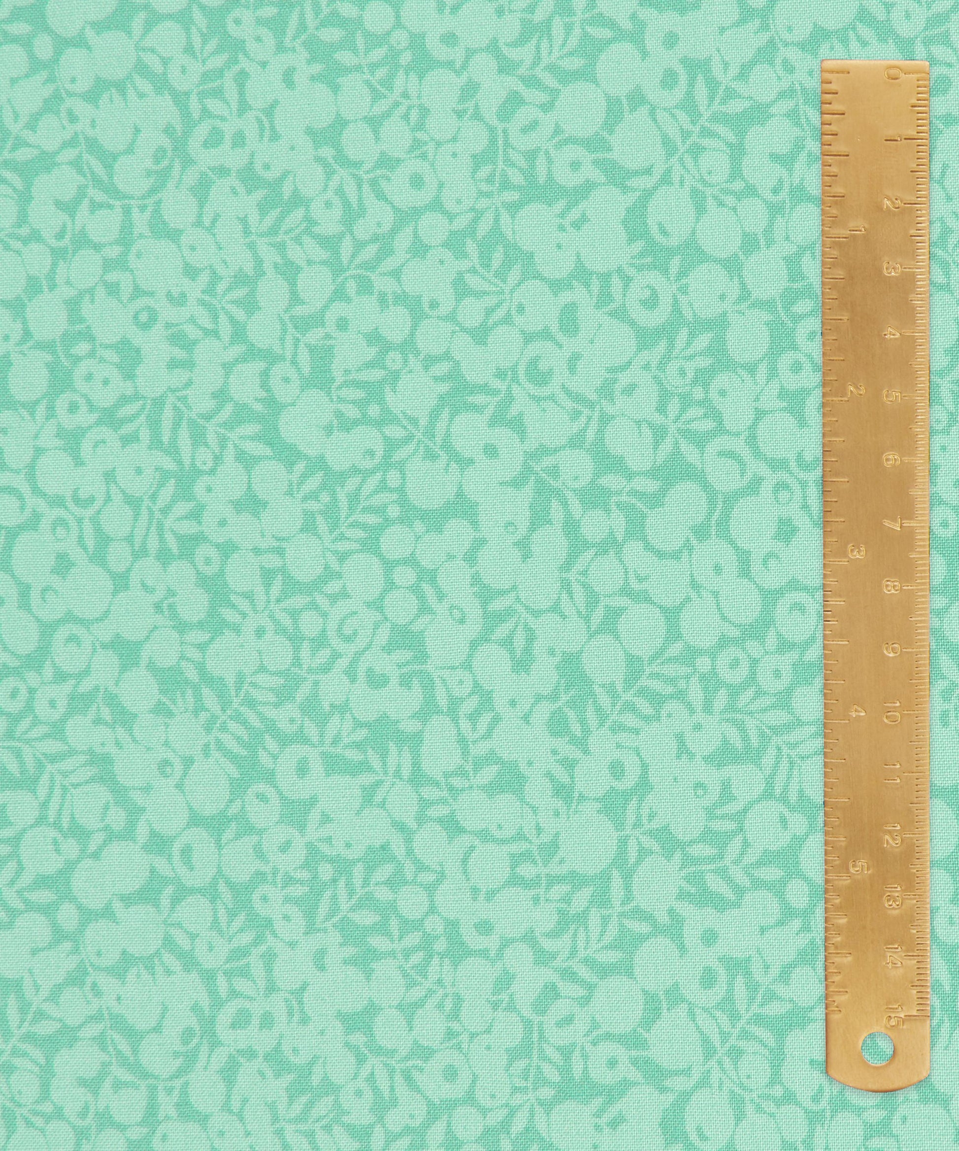 Sea Glass Wiltshire Shadow Lasenby Quilting Cotton Fabric - Teal - Liberty