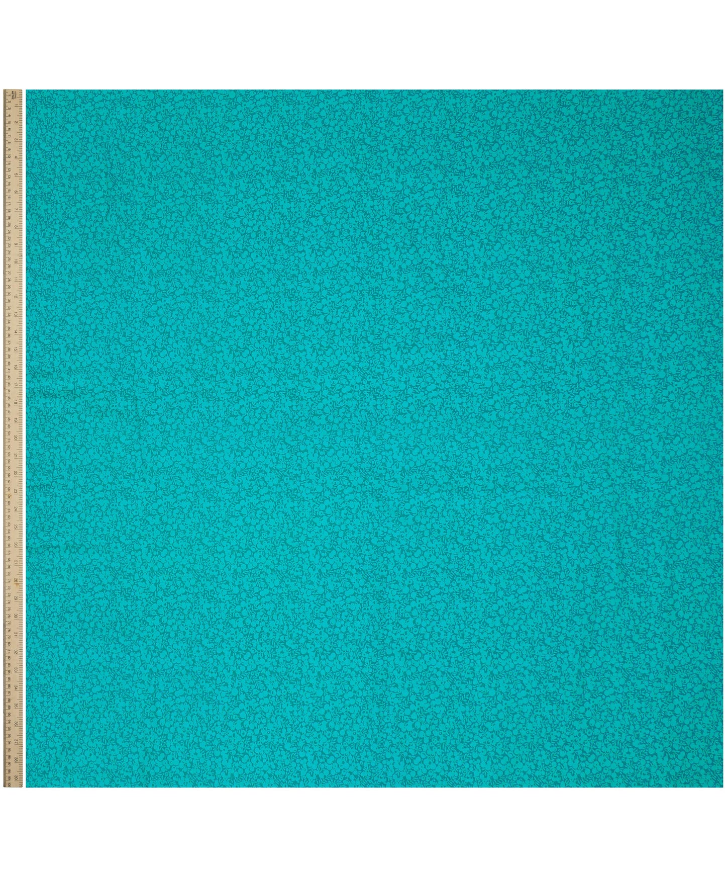 Peacock Feather Wiltshire Shadow Lasenby Quilting Cotton Fabric - Teal - Liberty