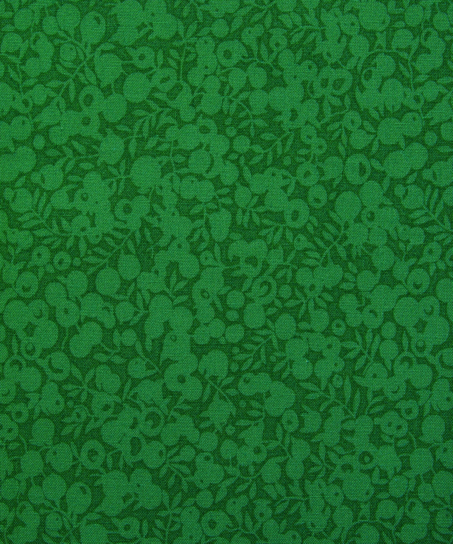 Clover Wiltshire Shadow Lasenby Quilting Cotton Fabric - Green - Liberty