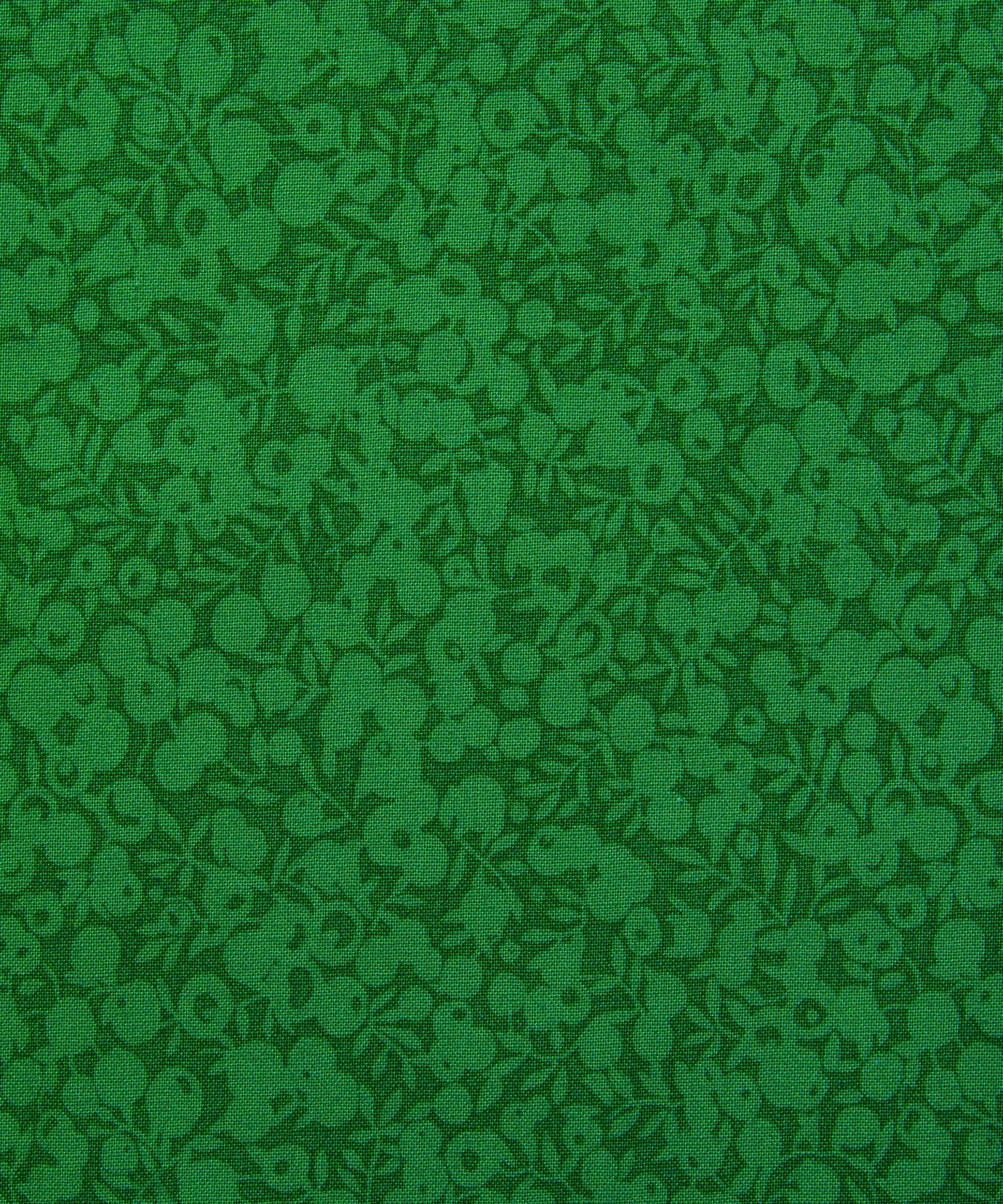 Clover Wiltshire Shadow Lasenby Quilting Cotton Fabric - Green - Liberty