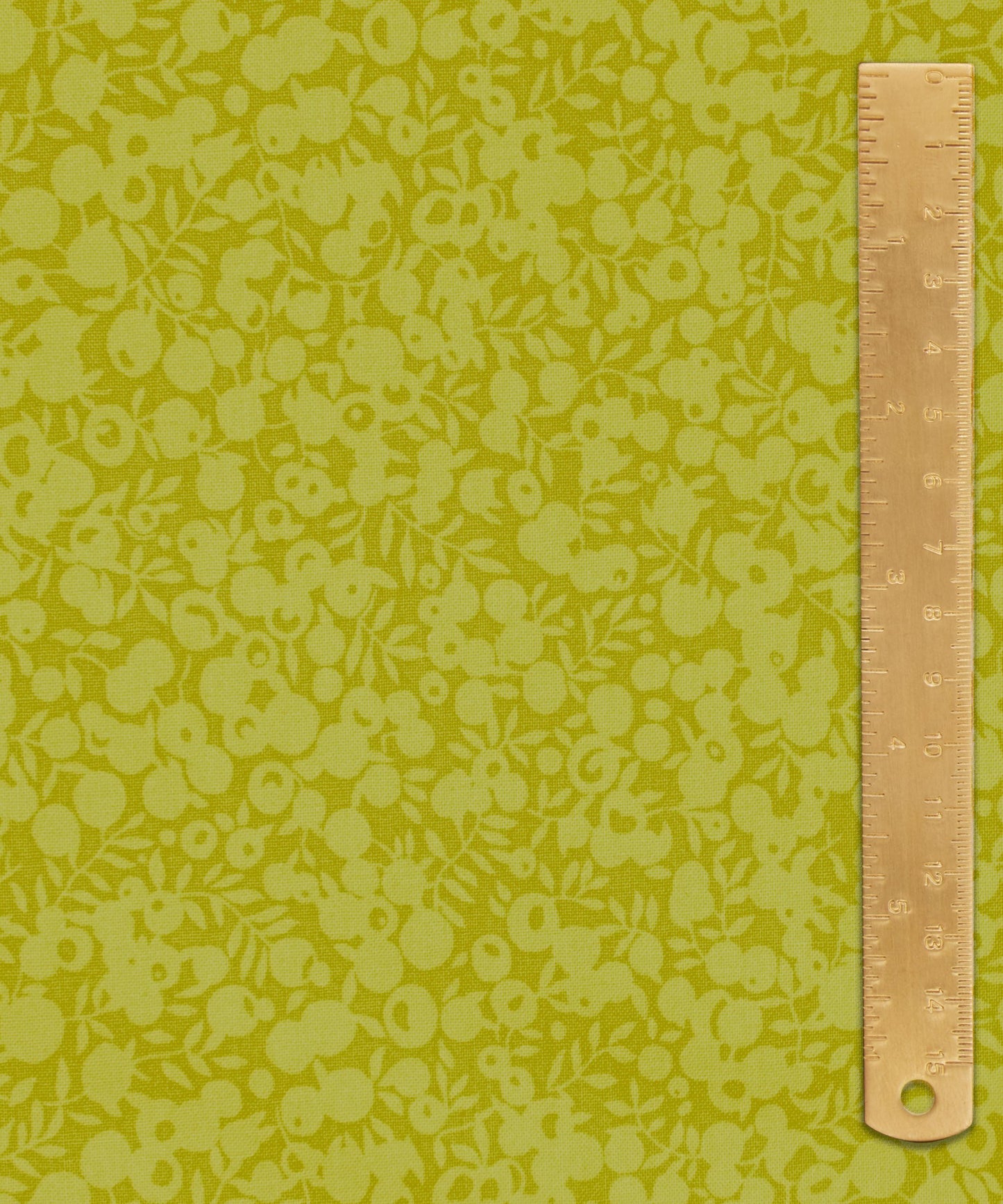 Chartreuse Wiltshire Shadow Lasenby Quilting Cotton Fabric - Green - Liberty