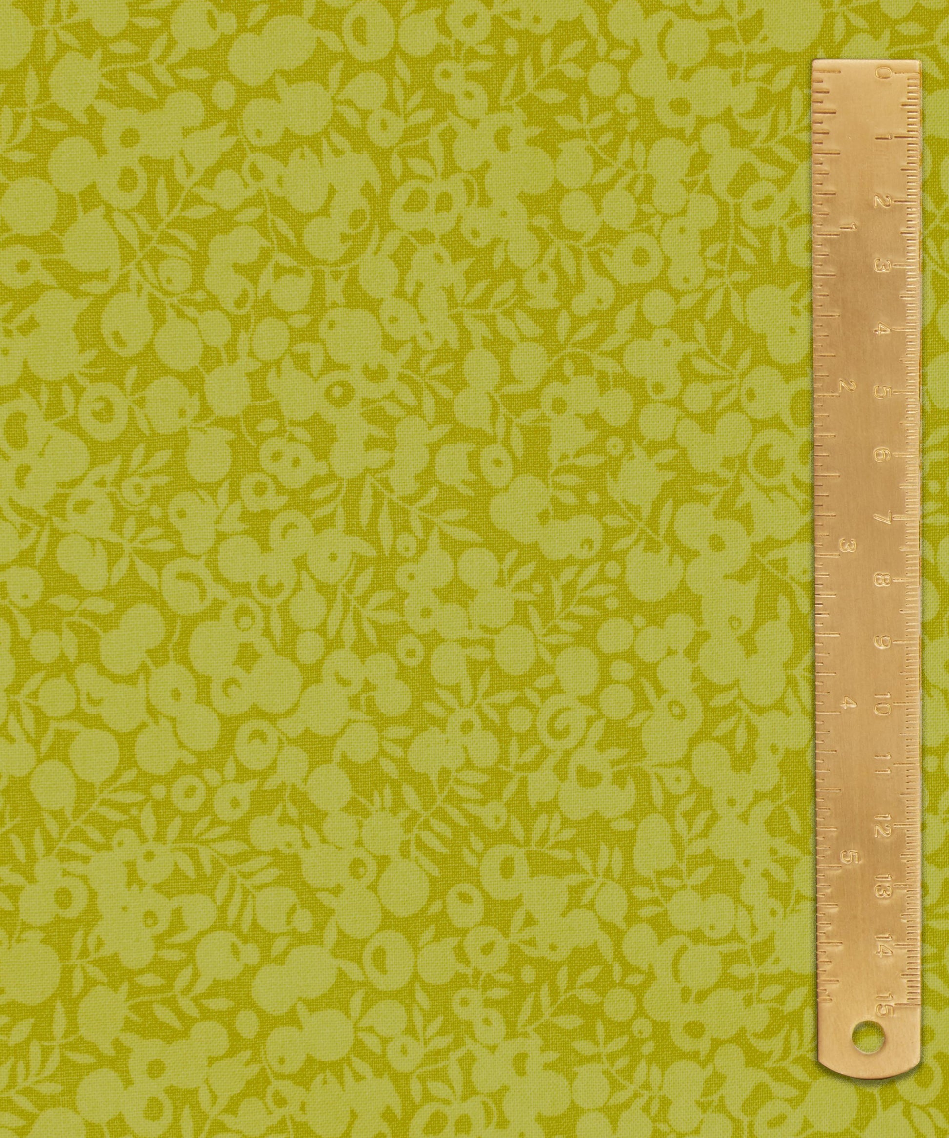 Chartreuse Wiltshire Shadow Lasenby Quilting Cotton Fabric - Green - Liberty