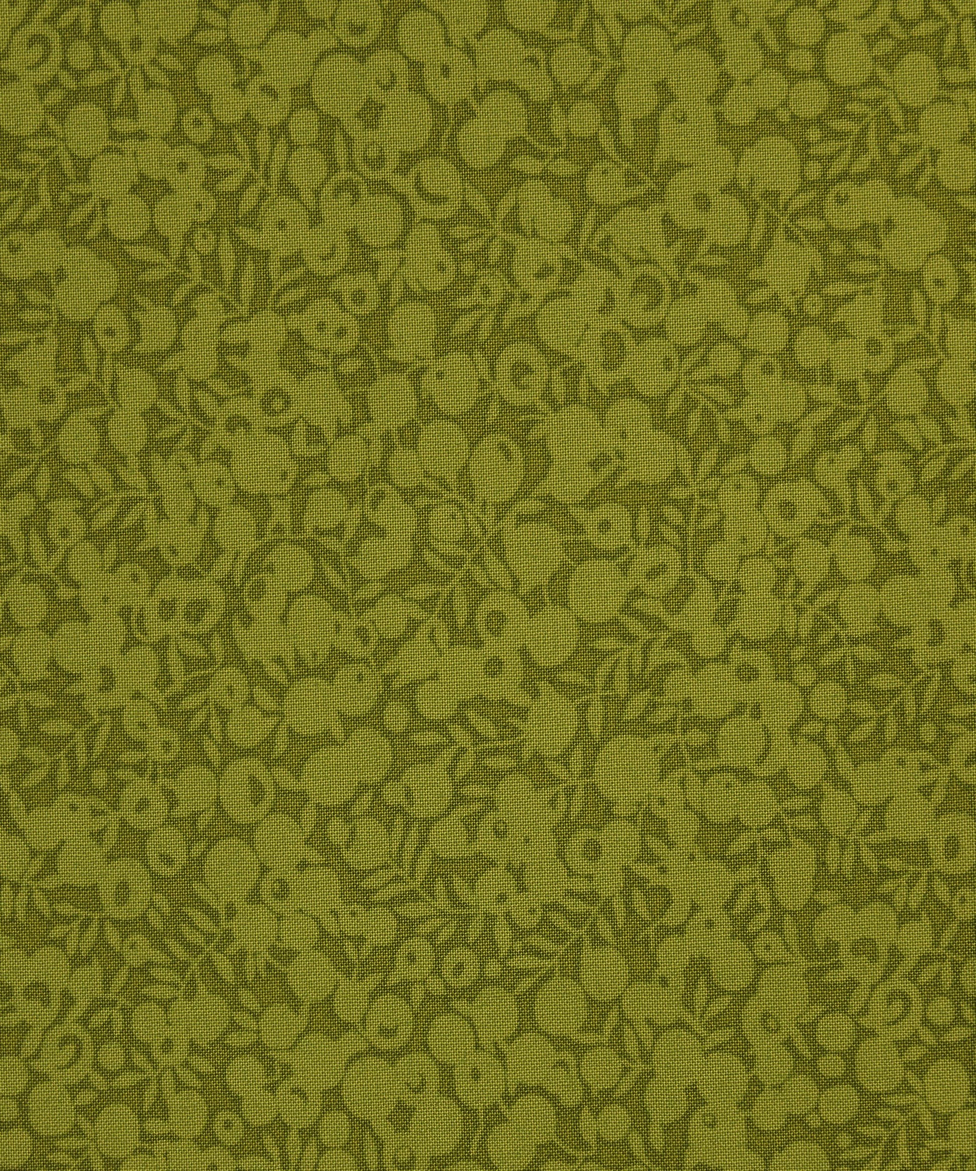 Olive Wiltshire Shadow Lasenby Quilting Cotton Fabric - Green - Liberty