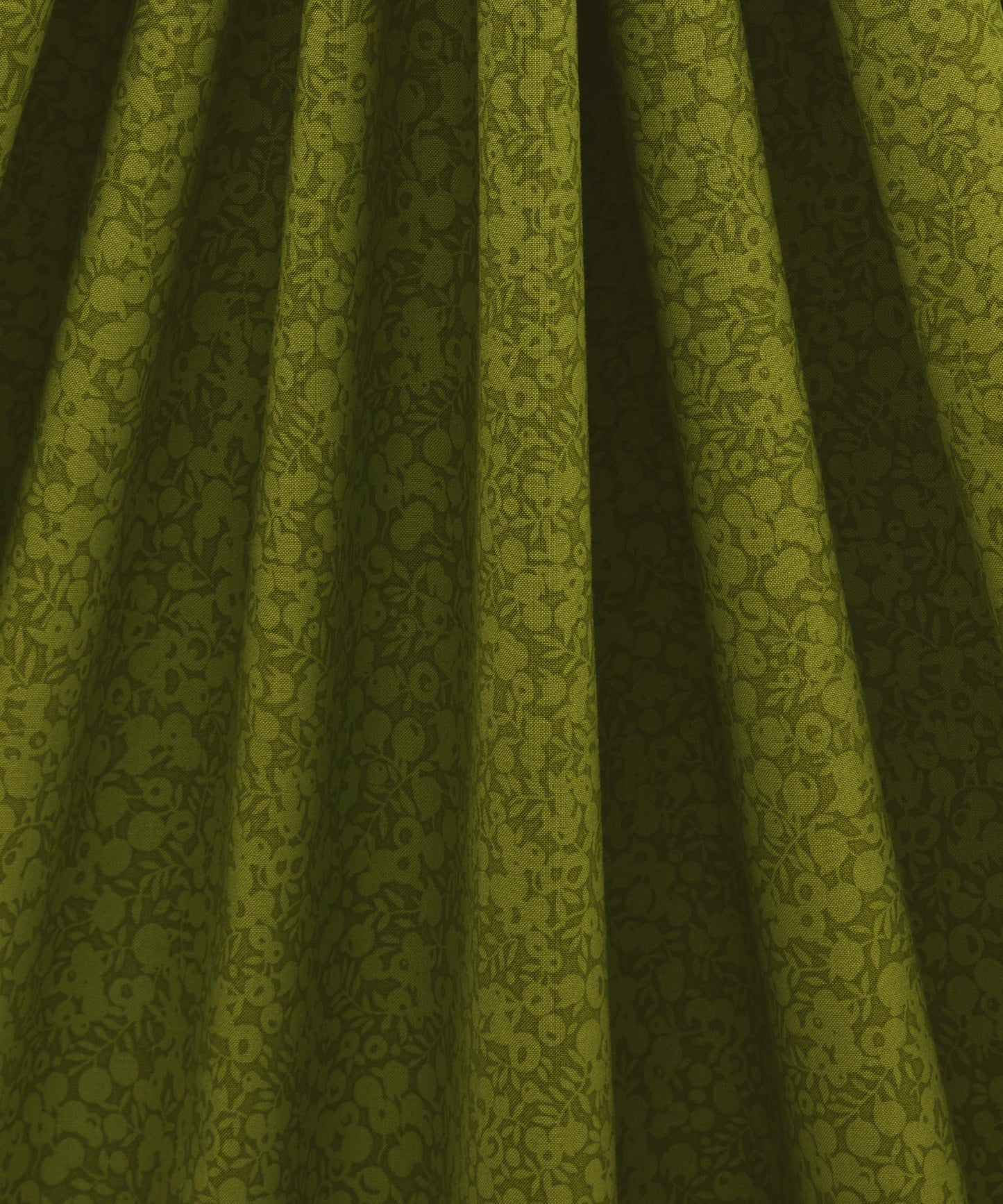 Olive Wiltshire Shadow Lasenby Quilting Cotton Fabric - Green - Liberty