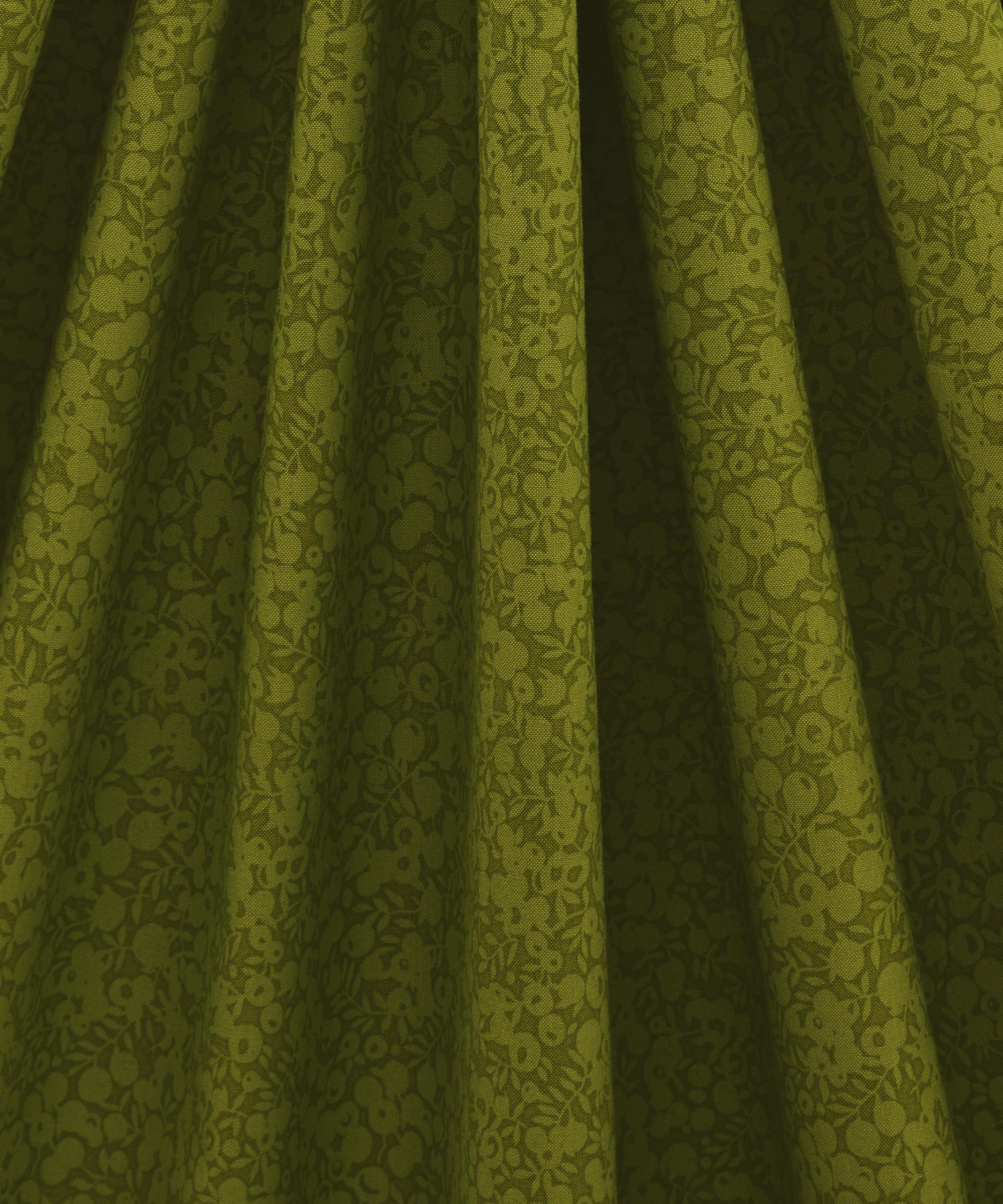 Olive Wiltshire Shadow Lasenby Quilting Cotton Fabric - Green - Liberty