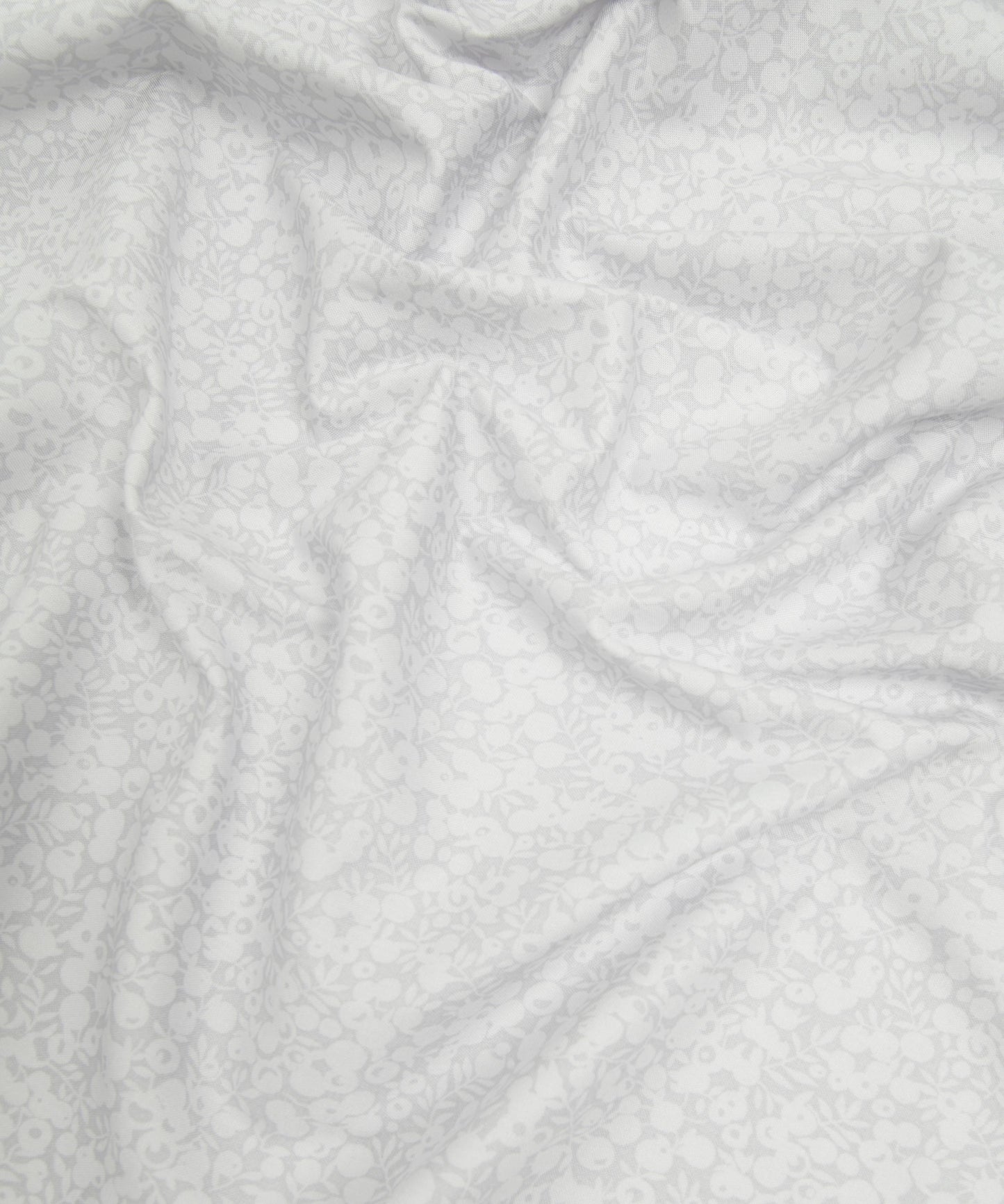 Moon Wiltshire Shadow Lasenby Quilting Cotton Fabric - White - Liberty