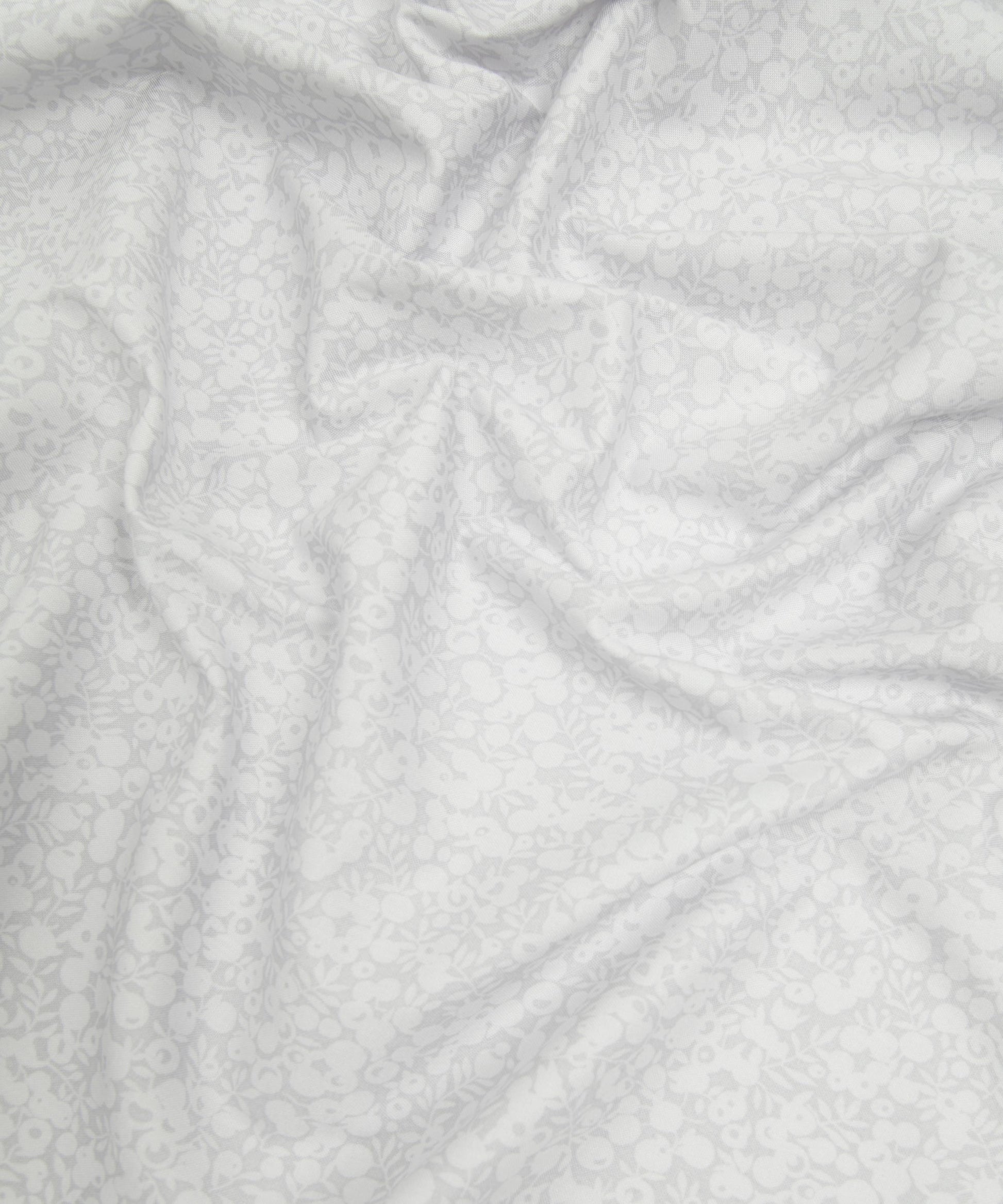 Moon Wiltshire Shadow Lasenby Quilting Cotton Fabric - White - Liberty