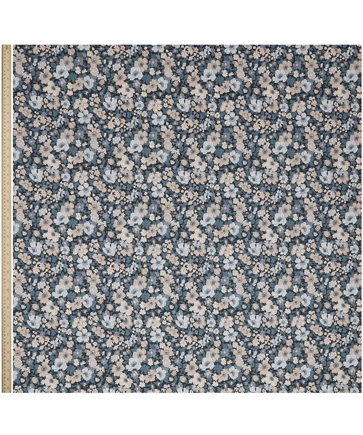 Cosmos Field Lasenby Quilting Cotton Fabric - Blue - Liberty