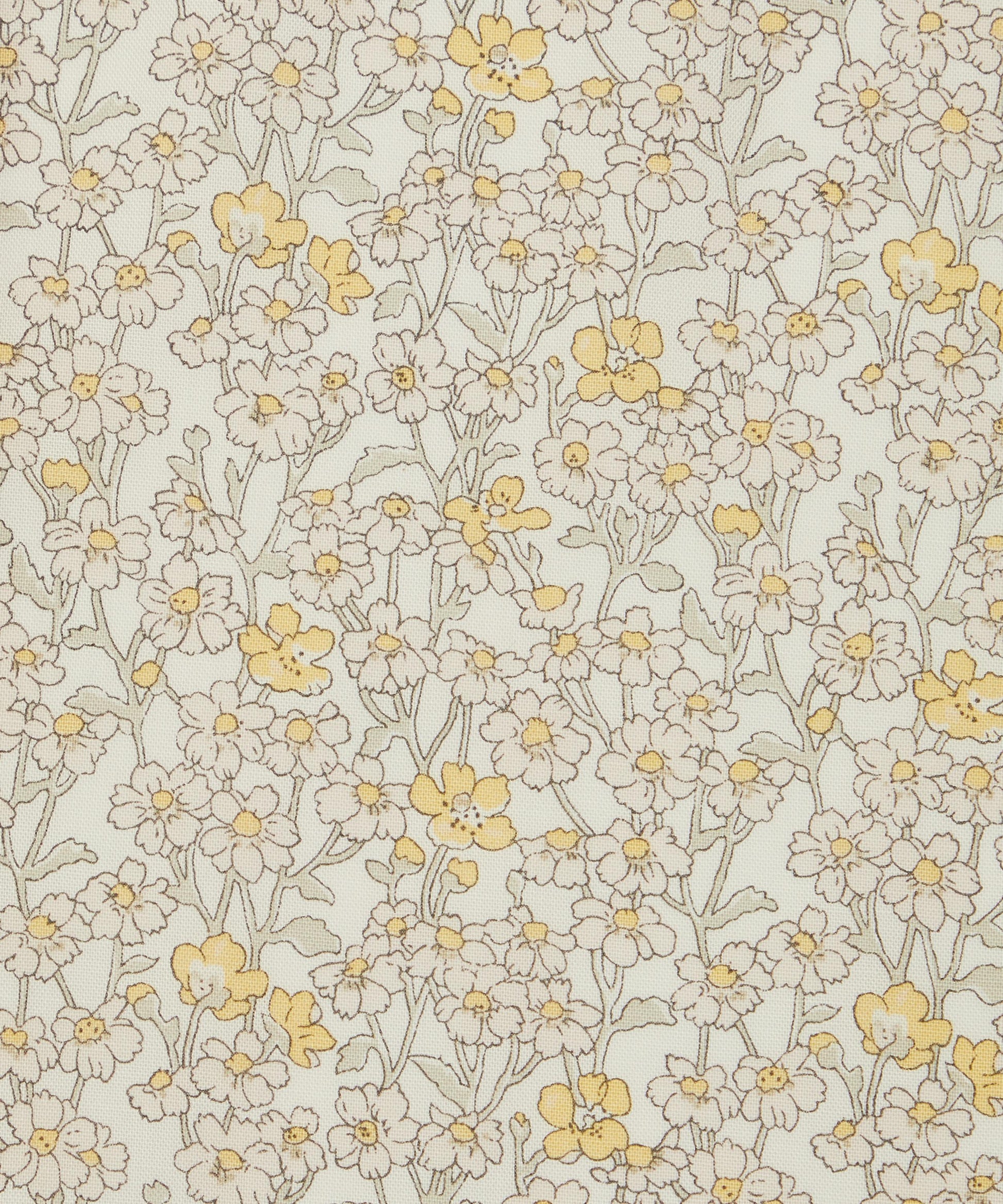 Chiltern Hill Lasenby Quilting Cotton Fabric - White - Liberty