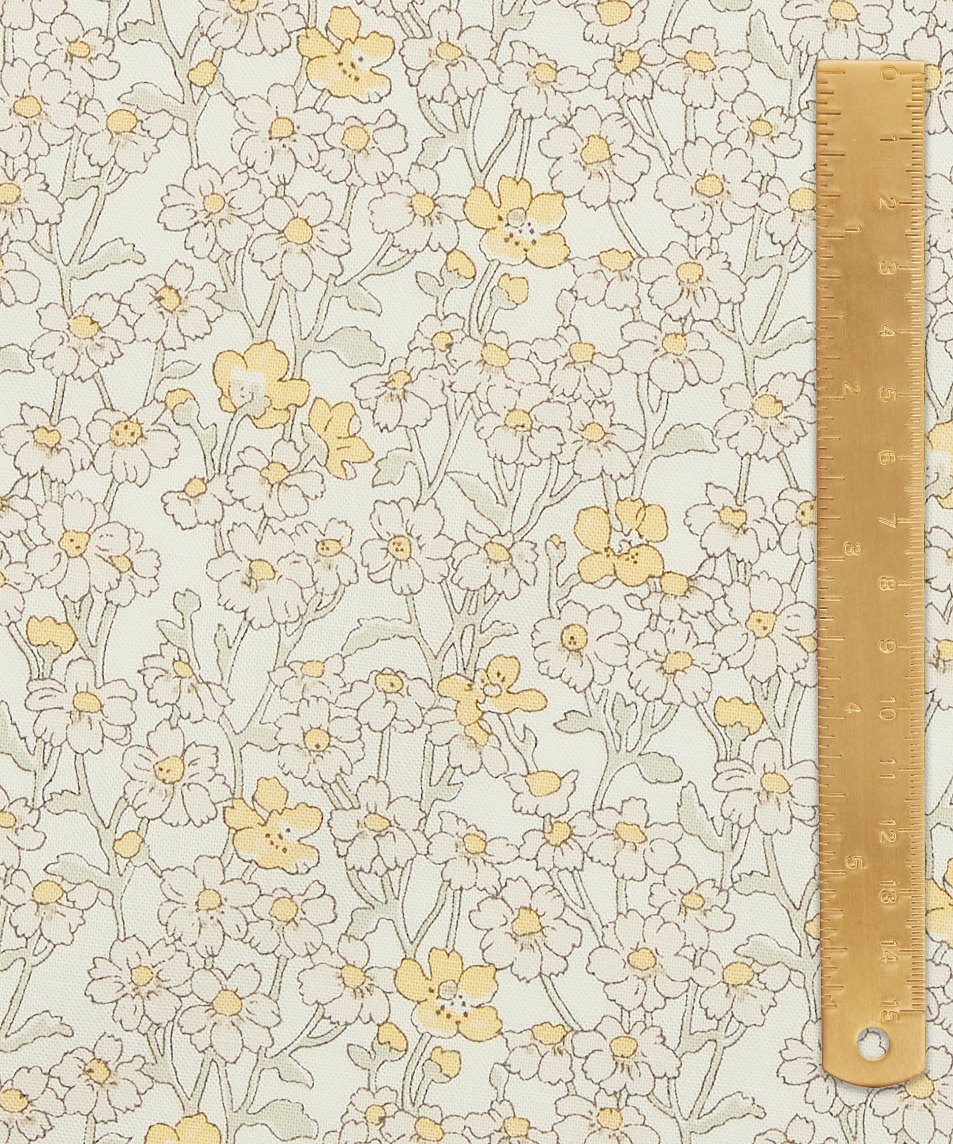 Chiltern Hill Lasenby Quilting Cotton Fabric - White - Liberty