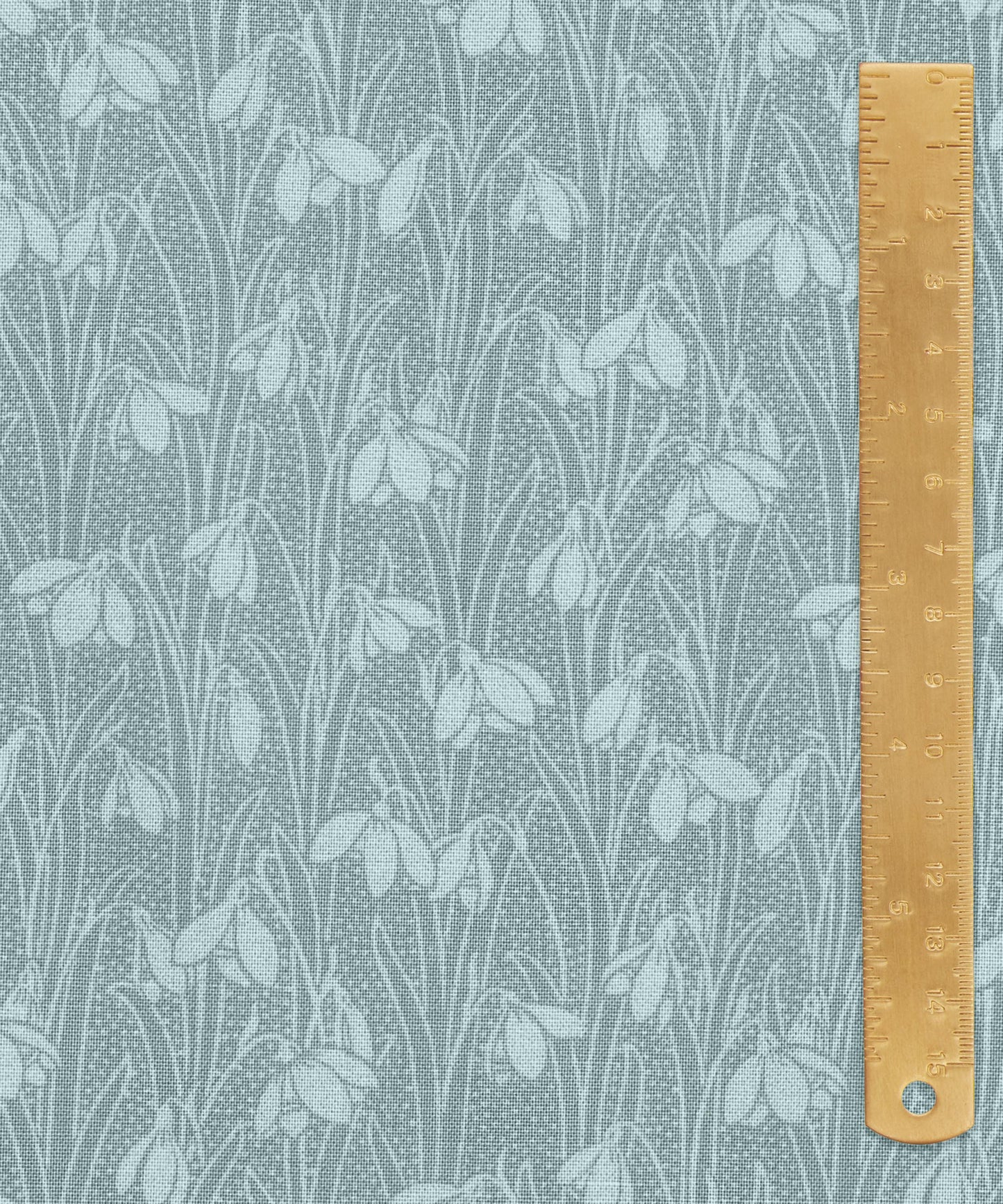 Polar Grey Snowdrop Spot Lasenby Quilting Cotton Fabric - Blue - Liberty