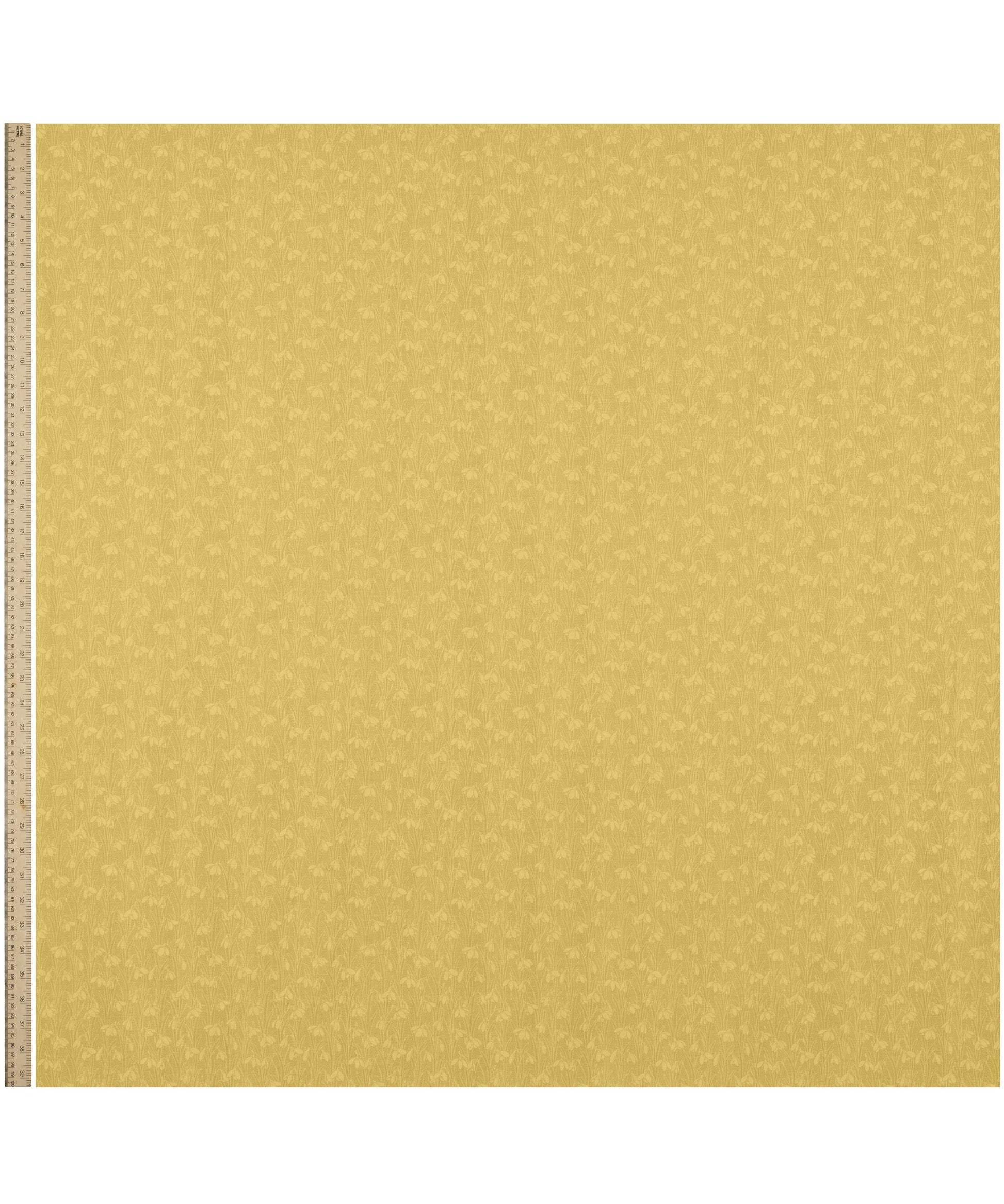 Beeswax Grey Snowdrop Spot Lasenby Quilting Cotton Fabric - Yellow - Liberty