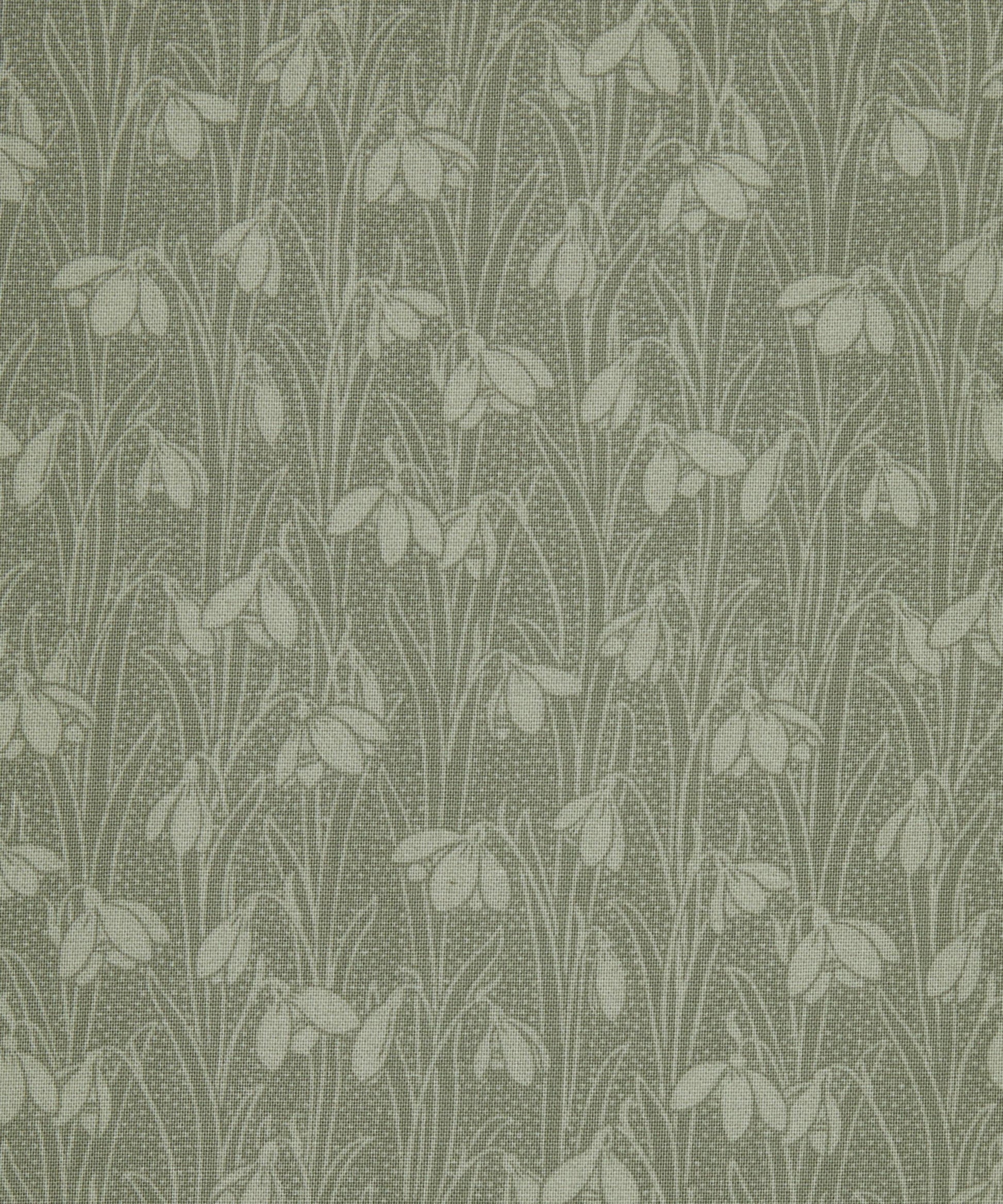 Lichen Snowdrop Spot Lasenby Quilting Cotton Fabric - Green - Liberty