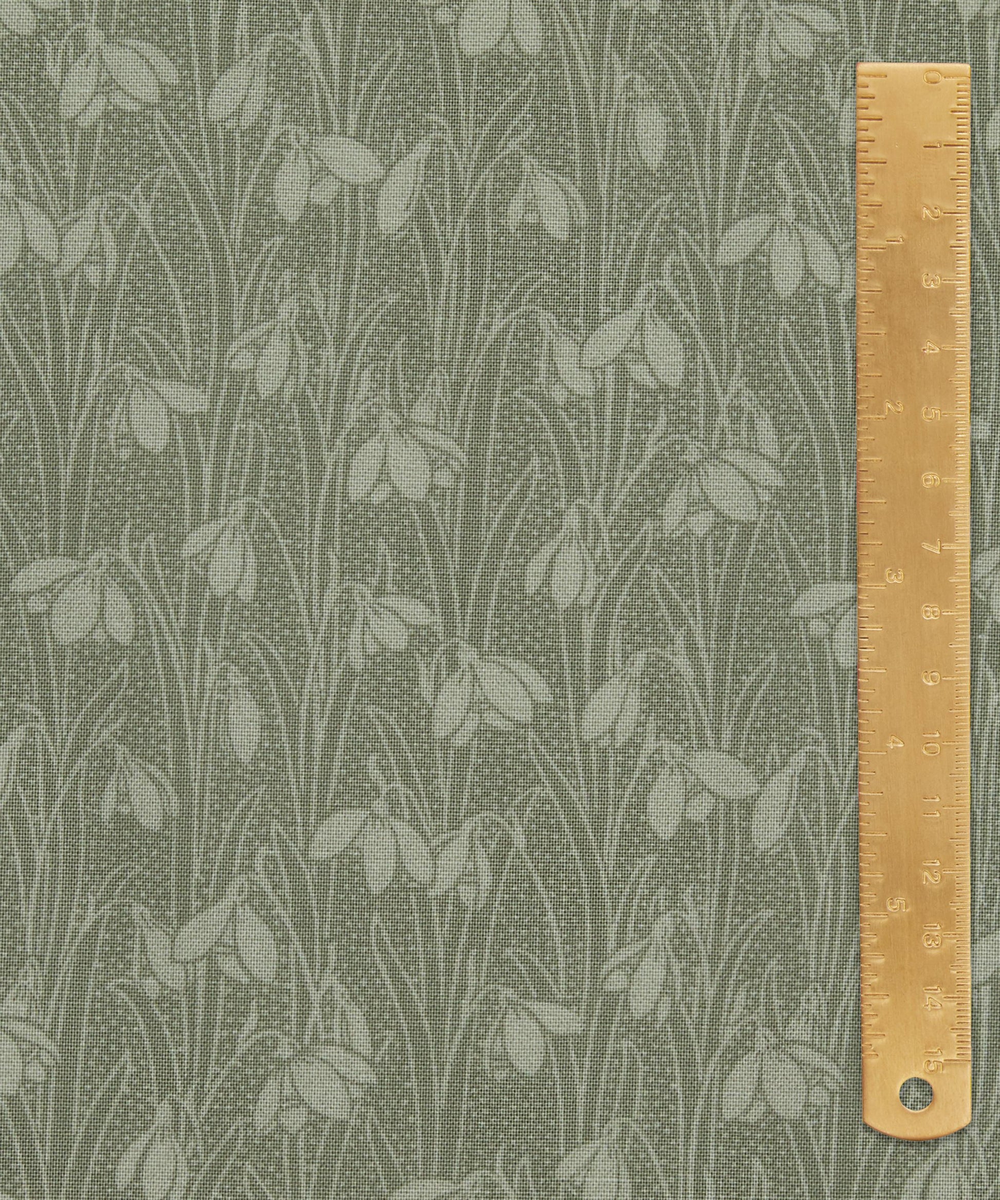 Lichen Snowdrop Spot Lasenby Quilting Cotton Fabric - Green - Liberty