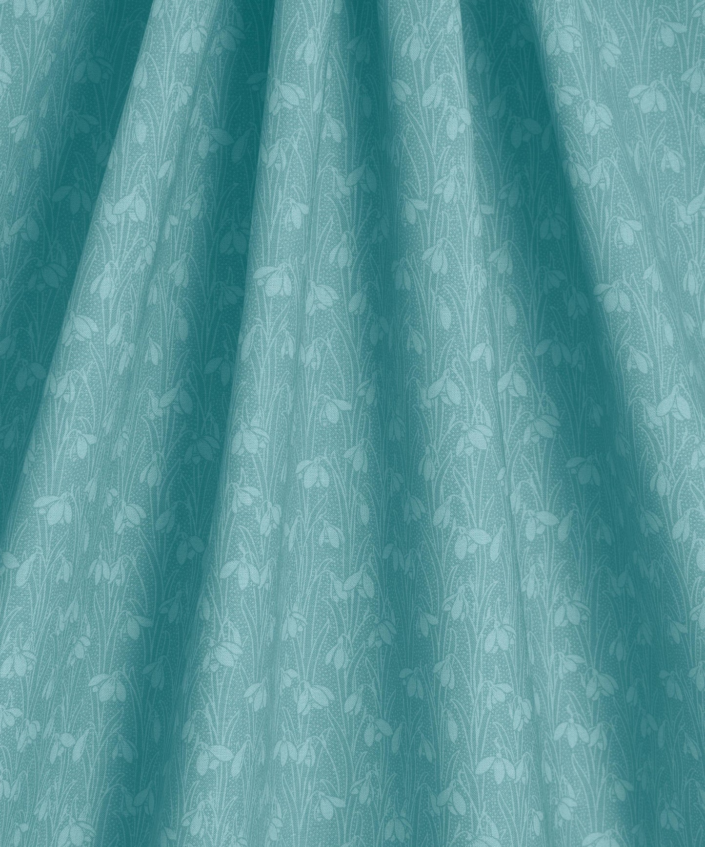 Steely Sky Snowdrop Spot Lasenby Quilting Cotton Fabric - Blue - Liberty