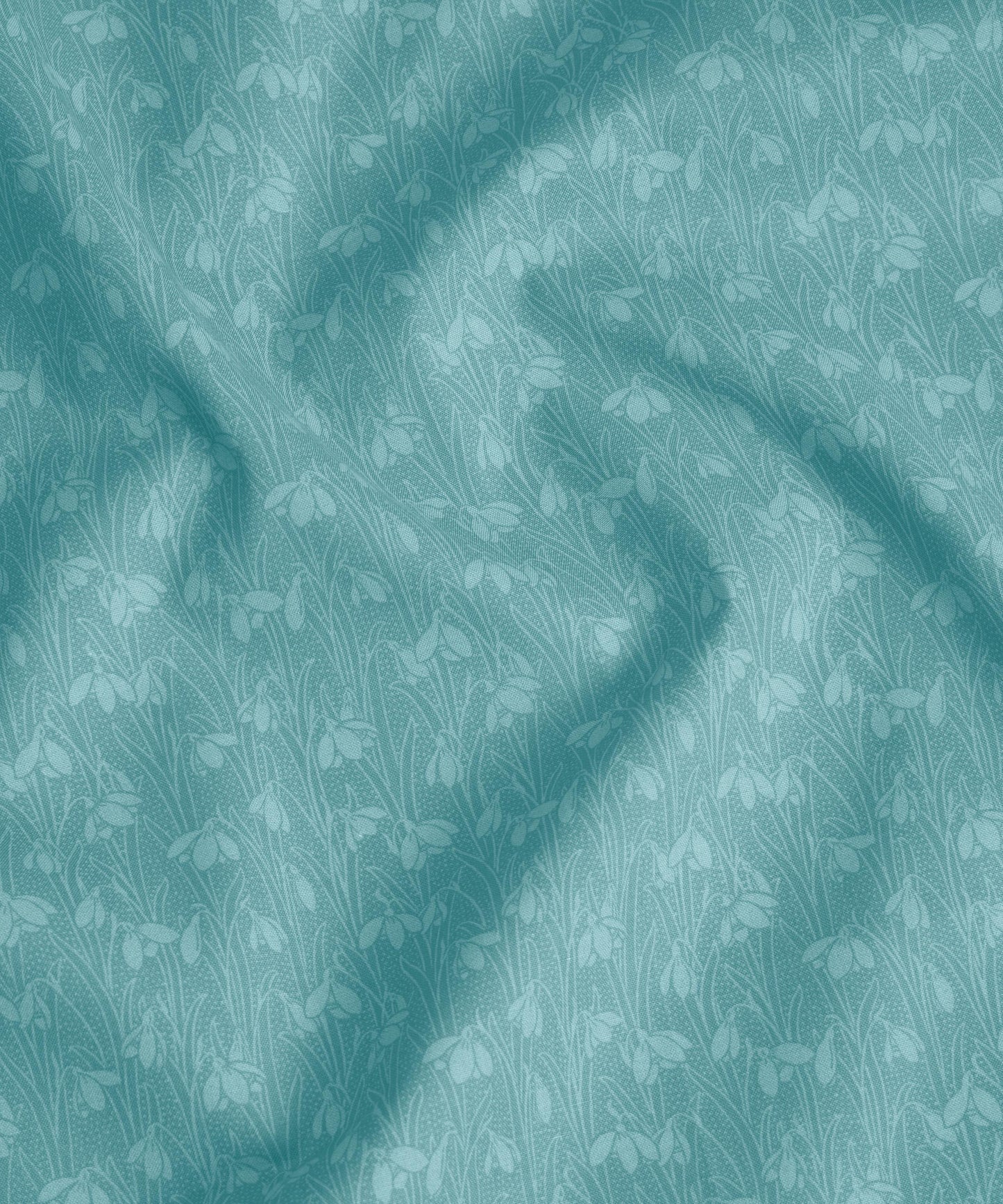 Steely Sky Snowdrop Spot Lasenby Quilting Cotton Fabric - Blue - Liberty