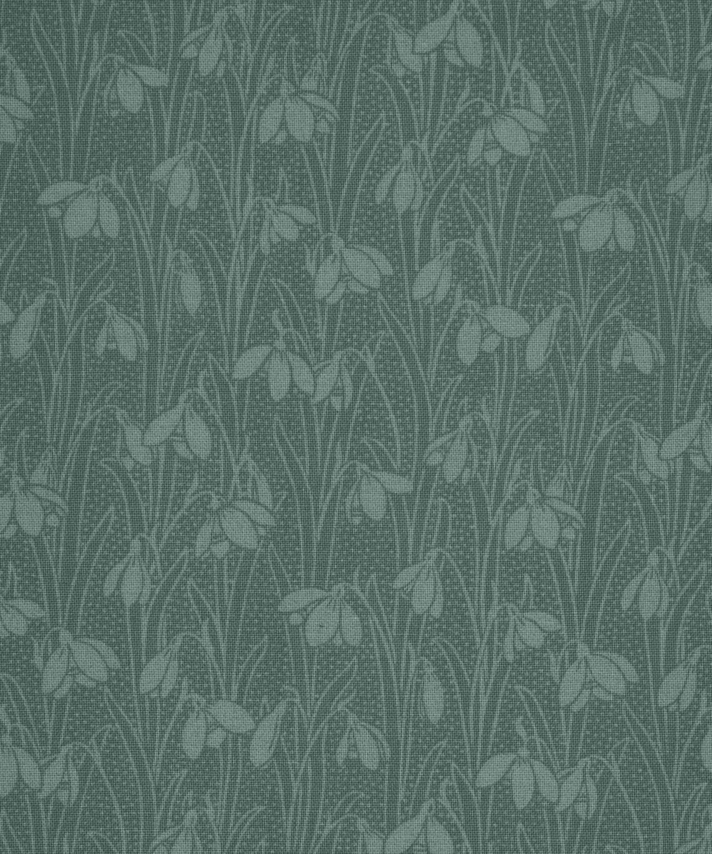 Smoked Glass Snowdrop Spot Lasenby Quilting Cotton Fabric - Teal - Liberty