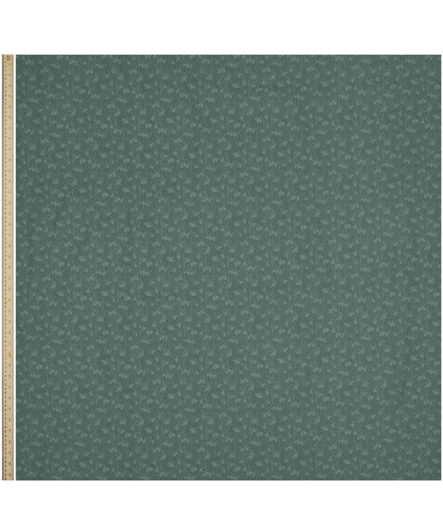 Smoked Glass Snowdrop Spot Lasenby Quilting Cotton Fabric - Teal - Liberty