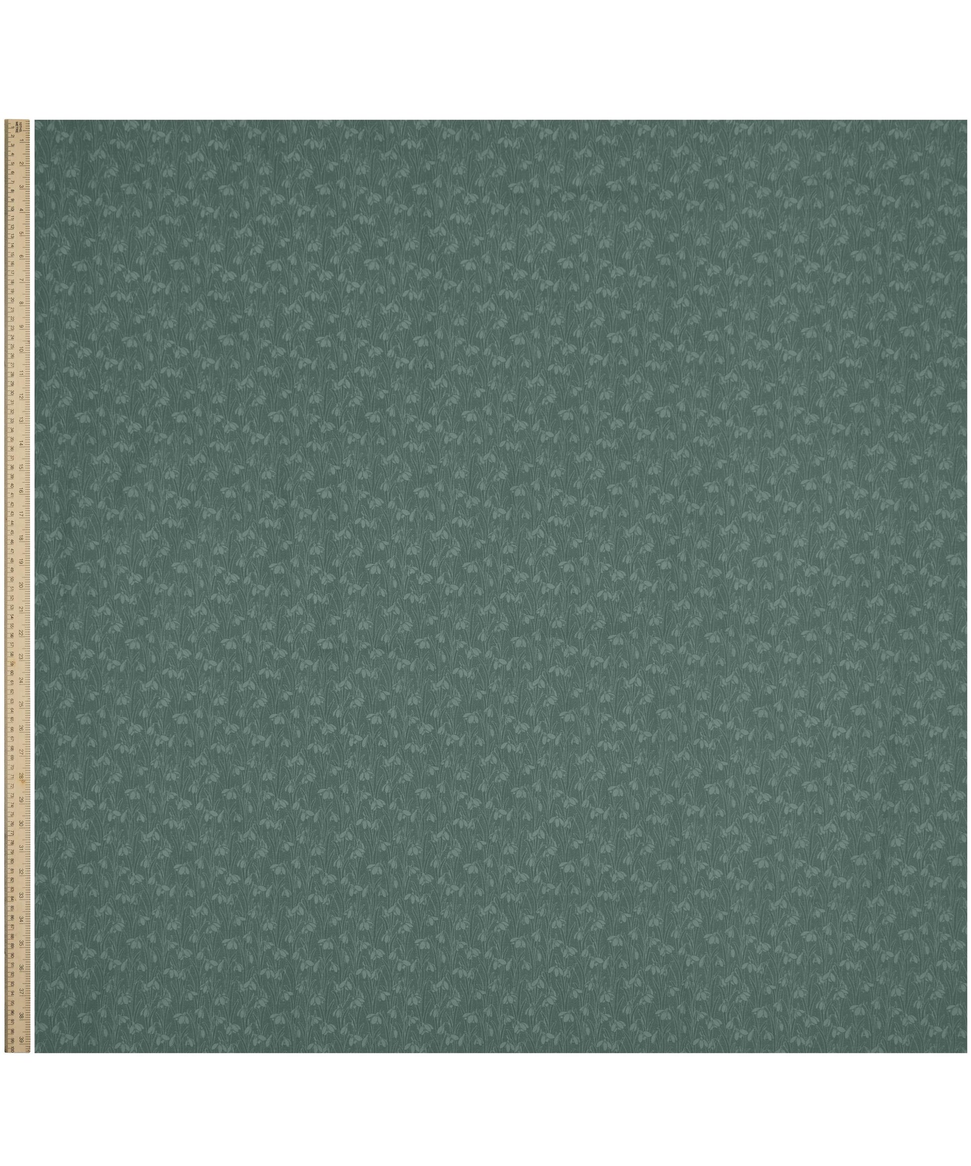 Smoked Glass Snowdrop Spot Lasenby Quilting Cotton Fabric - Teal - Liberty