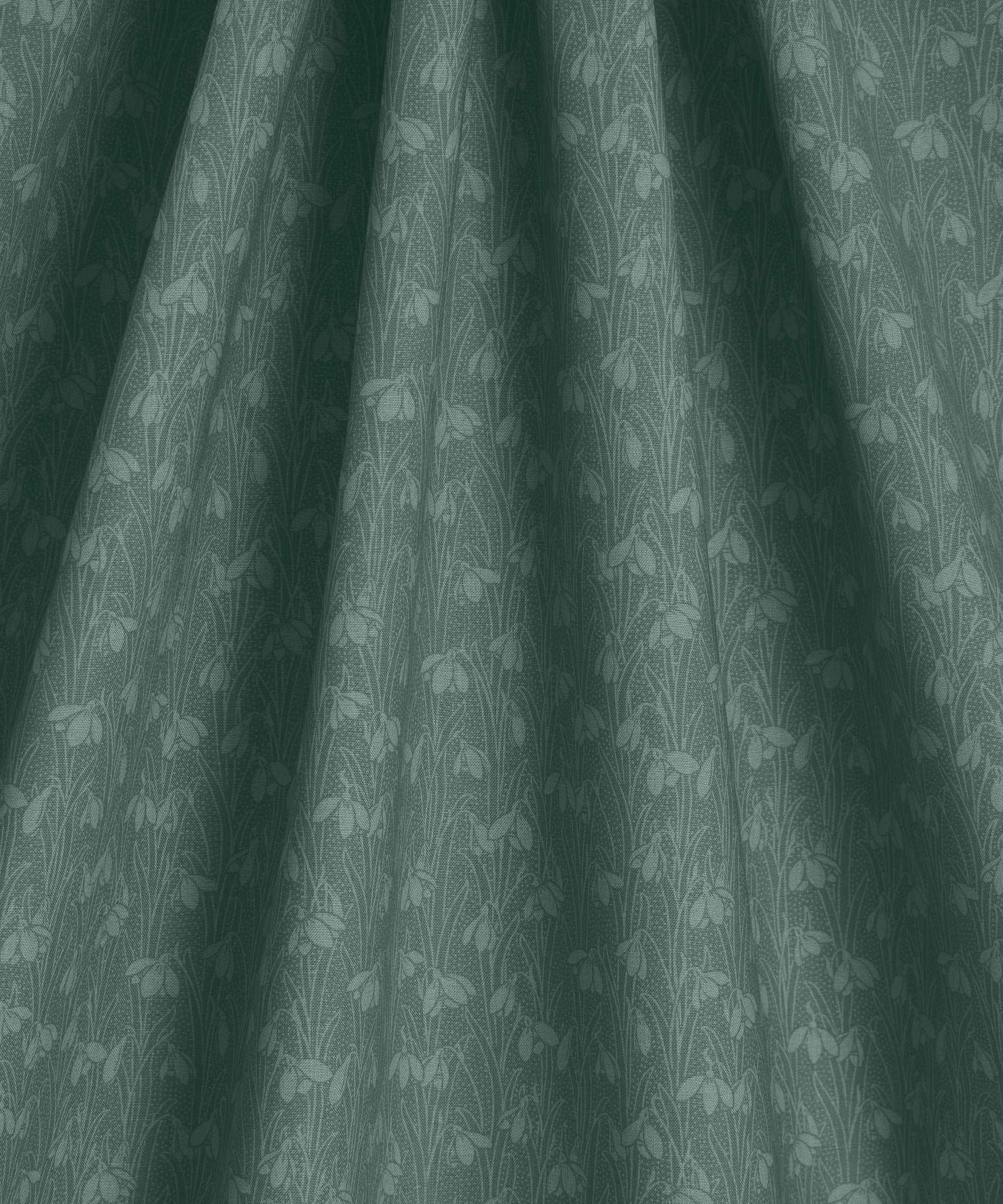 Smoked Glass Snowdrop Spot Lasenby Quilting Cotton Fabric - Teal - Liberty