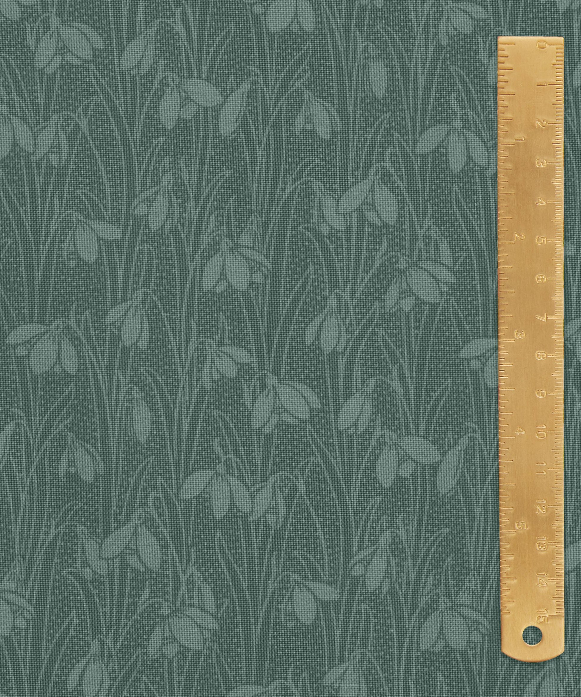 Smoked Glass Snowdrop Spot Lasenby Quilting Cotton Fabric - Teal - Liberty