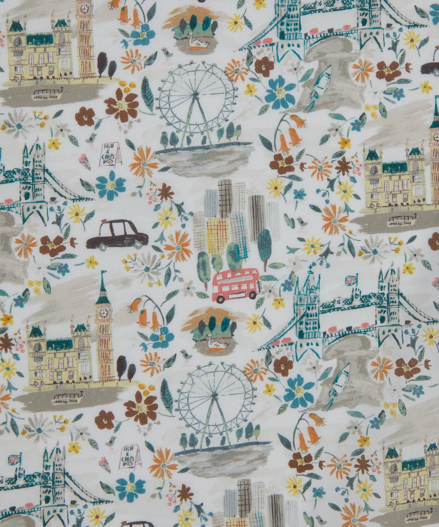 Pride And Bloom Organic Tana Lawn™ Cotton Fabric - Multicolor - Liberty