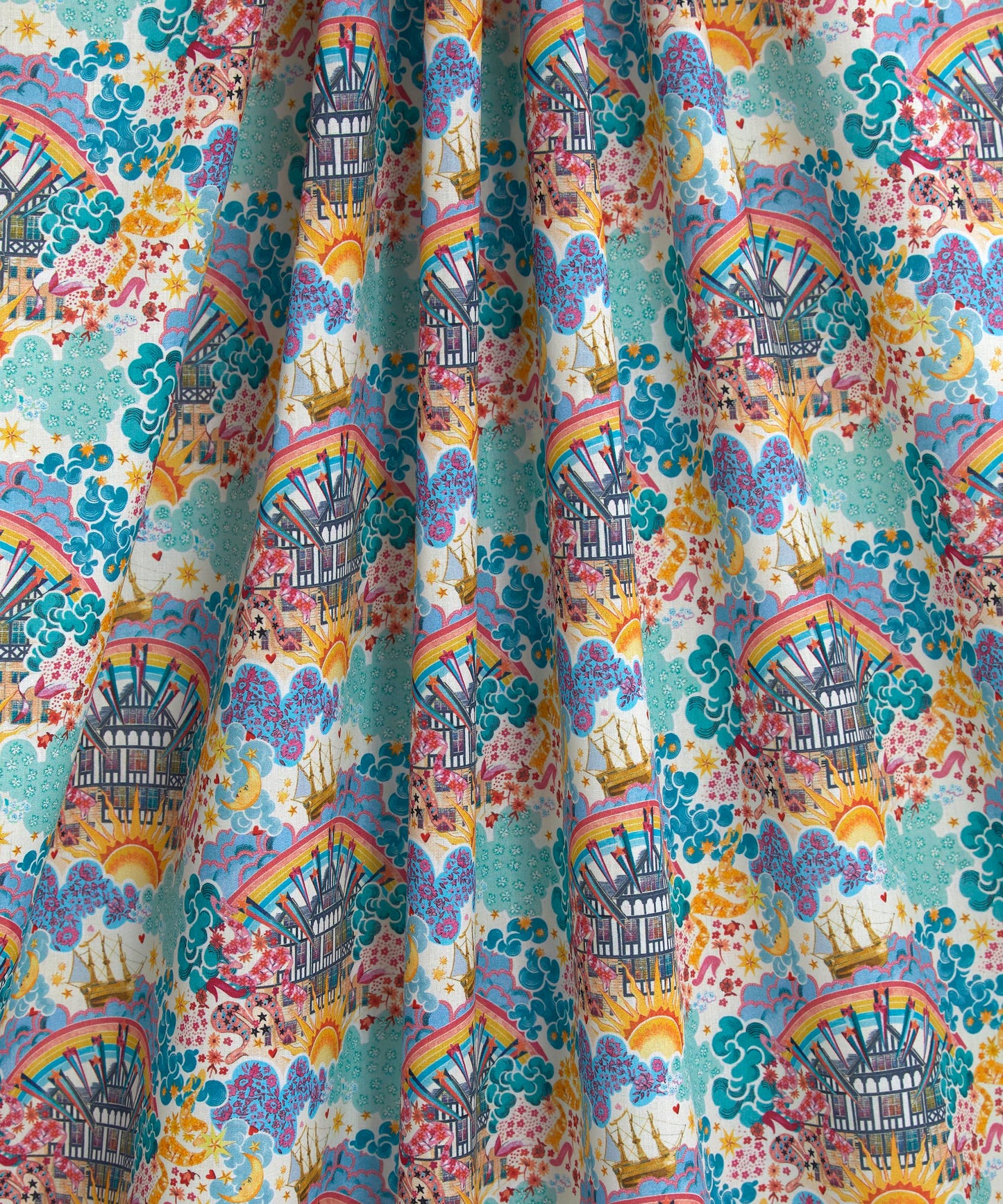 Tudor Dream Organic Tana Lawn™ Cotton Fabric - Multicolor - Liberty