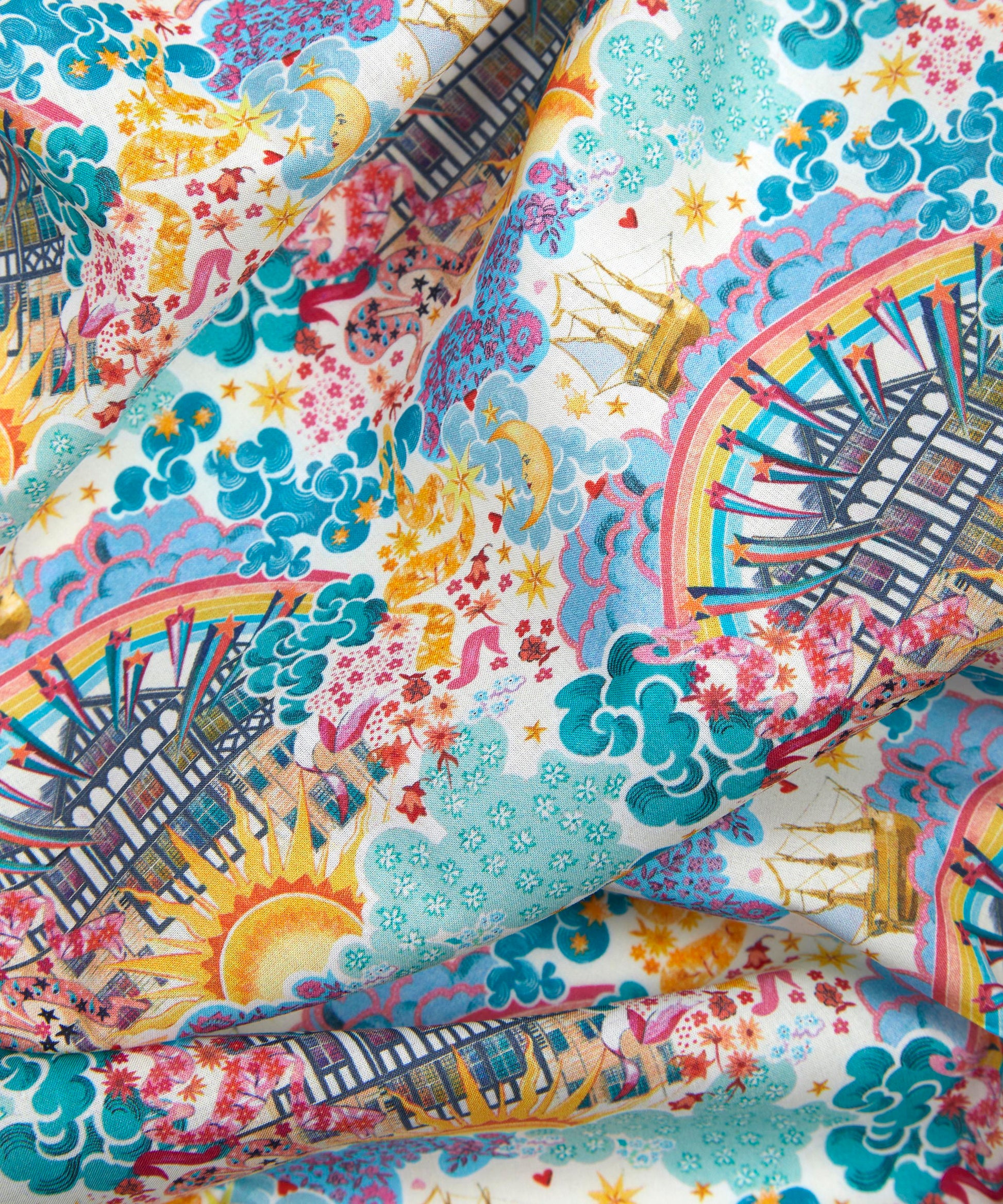 Tudor Dream Organic Tana Lawn™ Cotton Fabric - Multicolor - Liberty