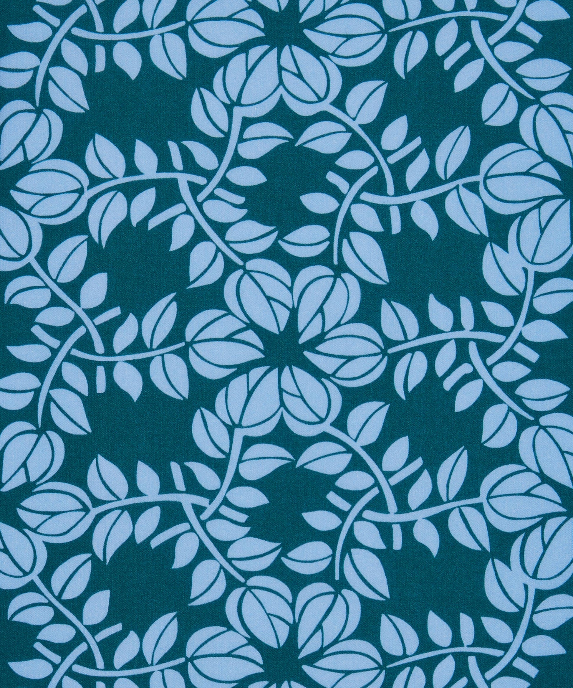 Rose Jive Organic Tana Lawn™ Cotton Fabric - Blue - Liberty