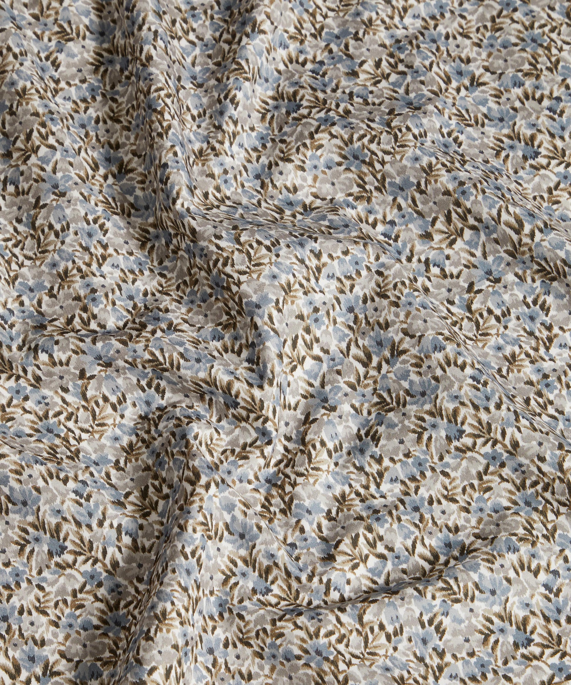 Rhea Cotton Poplin Fabric - Brown - Liberty