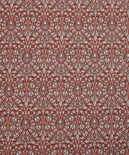 Peacock House Cotton Poplin Fabric - Pink - Liberty