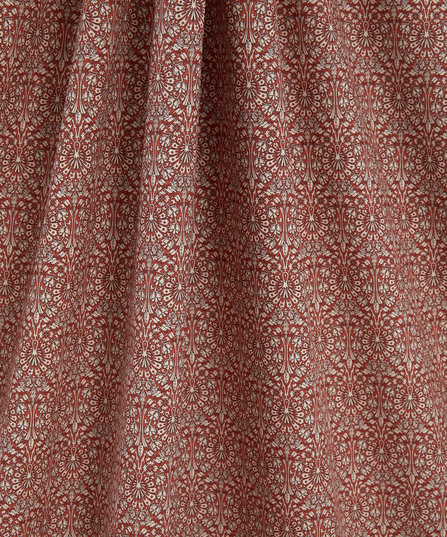 Peacock House Cotton Poplin Fabric - Pink - Liberty