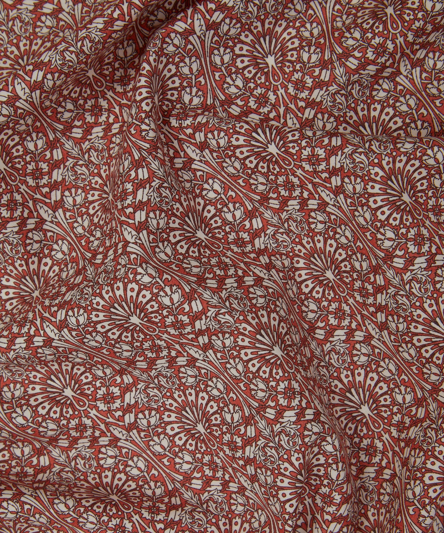 Peacock House Cotton Poplin Fabric - Pink - Liberty