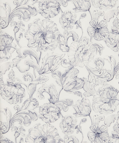 Alexander Study Cotton Poplin Fabric - Gray - Liberty