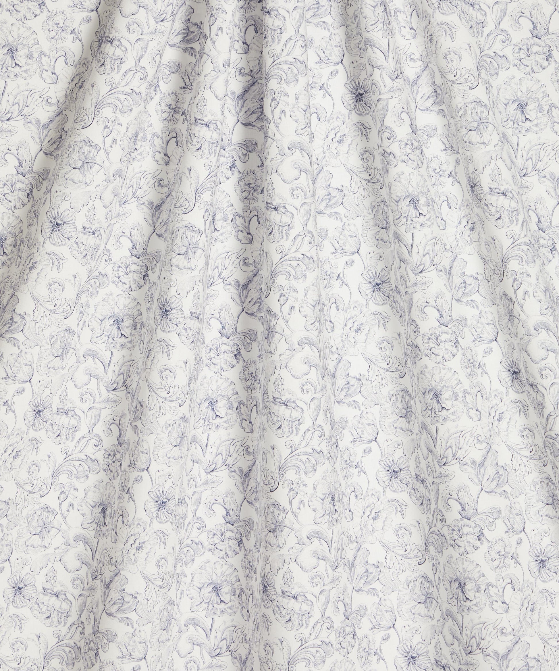 Alexander Study Cotton Poplin Fabric - Gray - Liberty