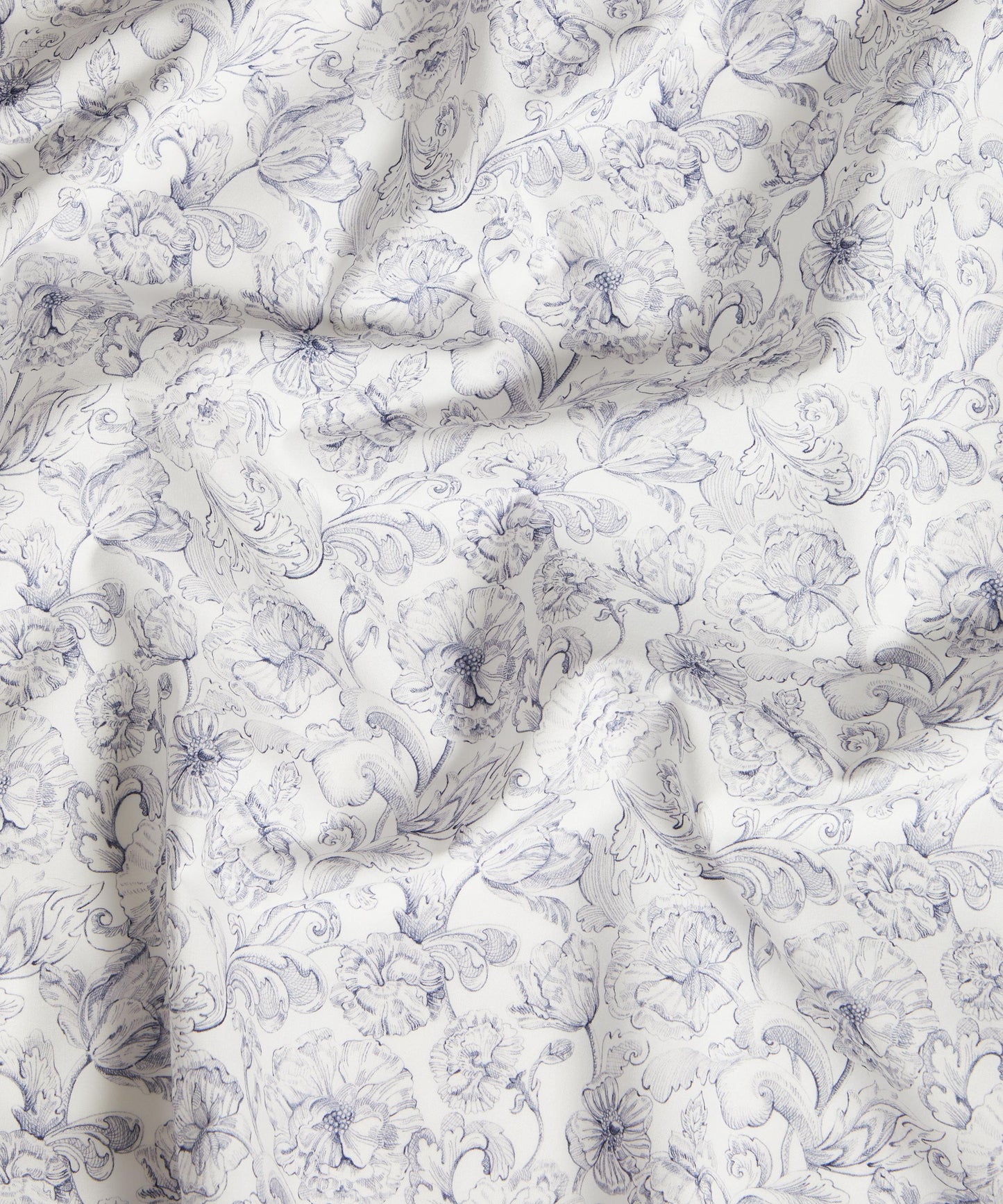Alexander Study Cotton Poplin Fabric - Gray - Liberty
