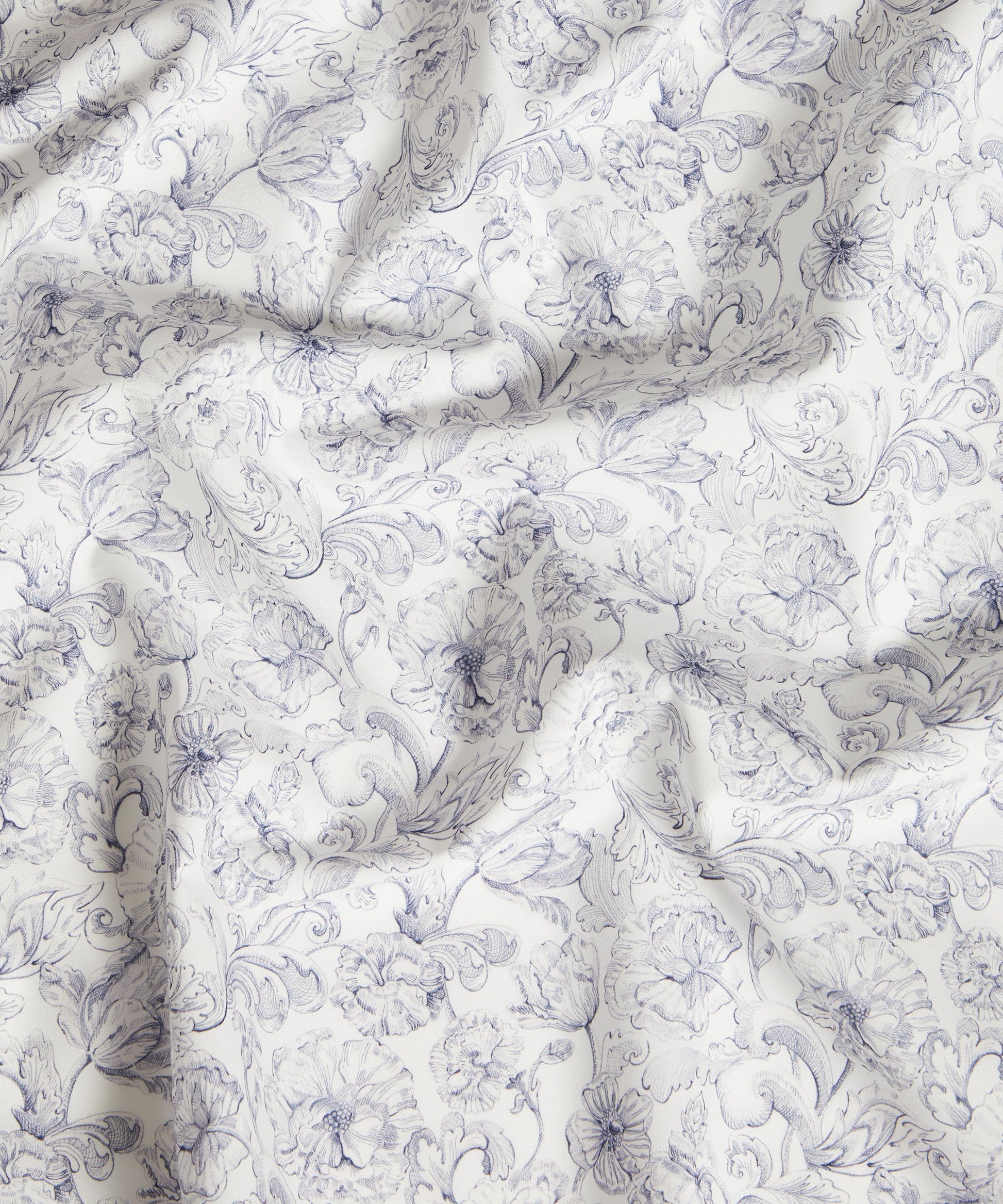 Alexander Study Cotton Poplin Fabric - Gray - Liberty