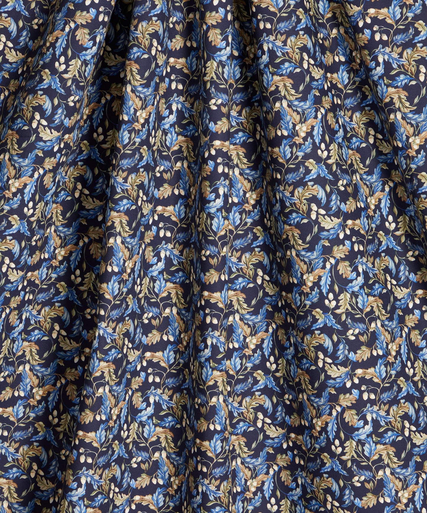 Oak Crown Cotton Poplin Fabric - Blue - Liberty