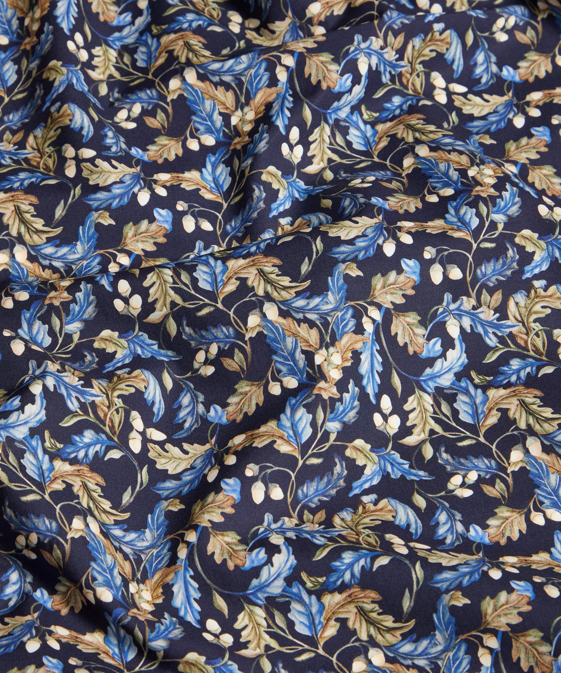 Oak Crown Cotton Poplin Fabric - Blue - Liberty