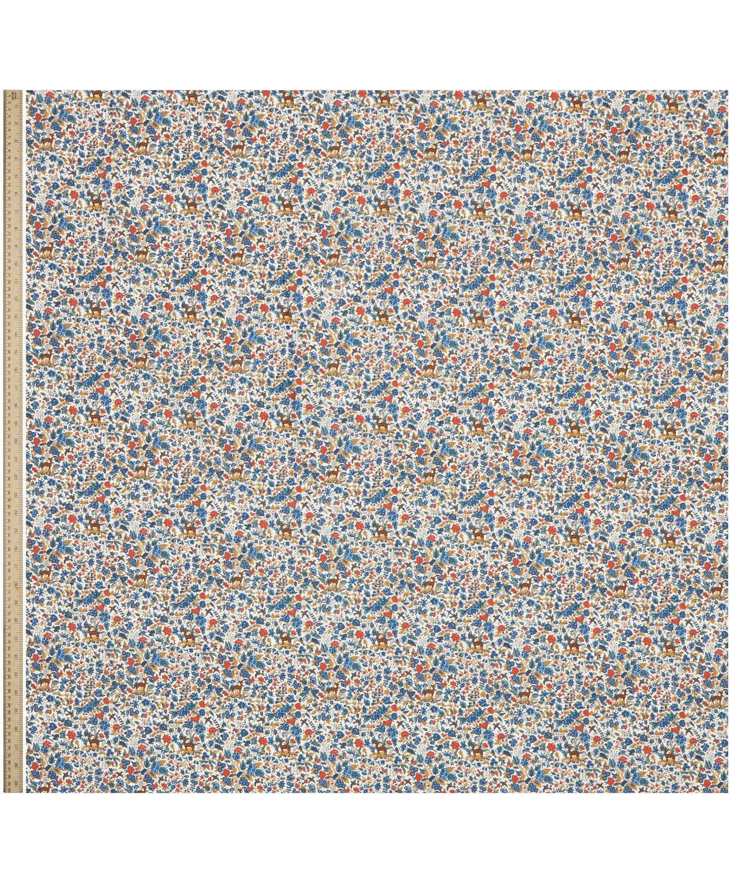 Salters Forest Cotton Poplin Fabric - Blue - Liberty
