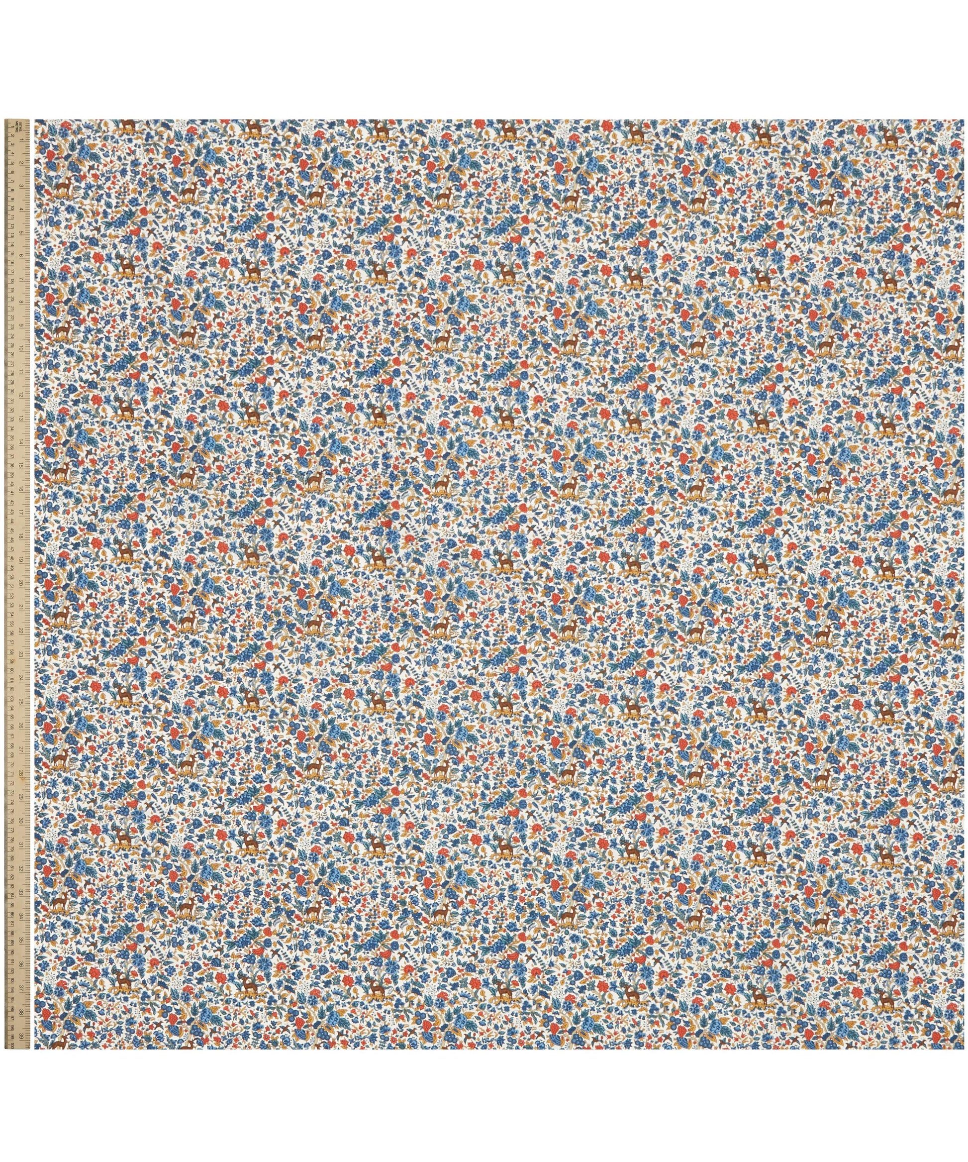 Salters Forest Cotton Poplin Fabric - Blue - Liberty