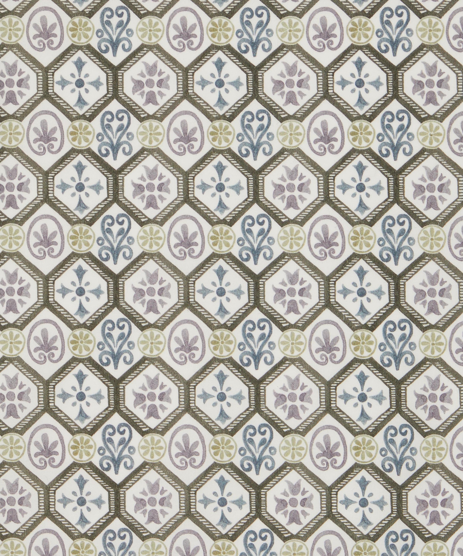 Tristan Rollo Cotton Poplin Fabric - Gray - Liberty