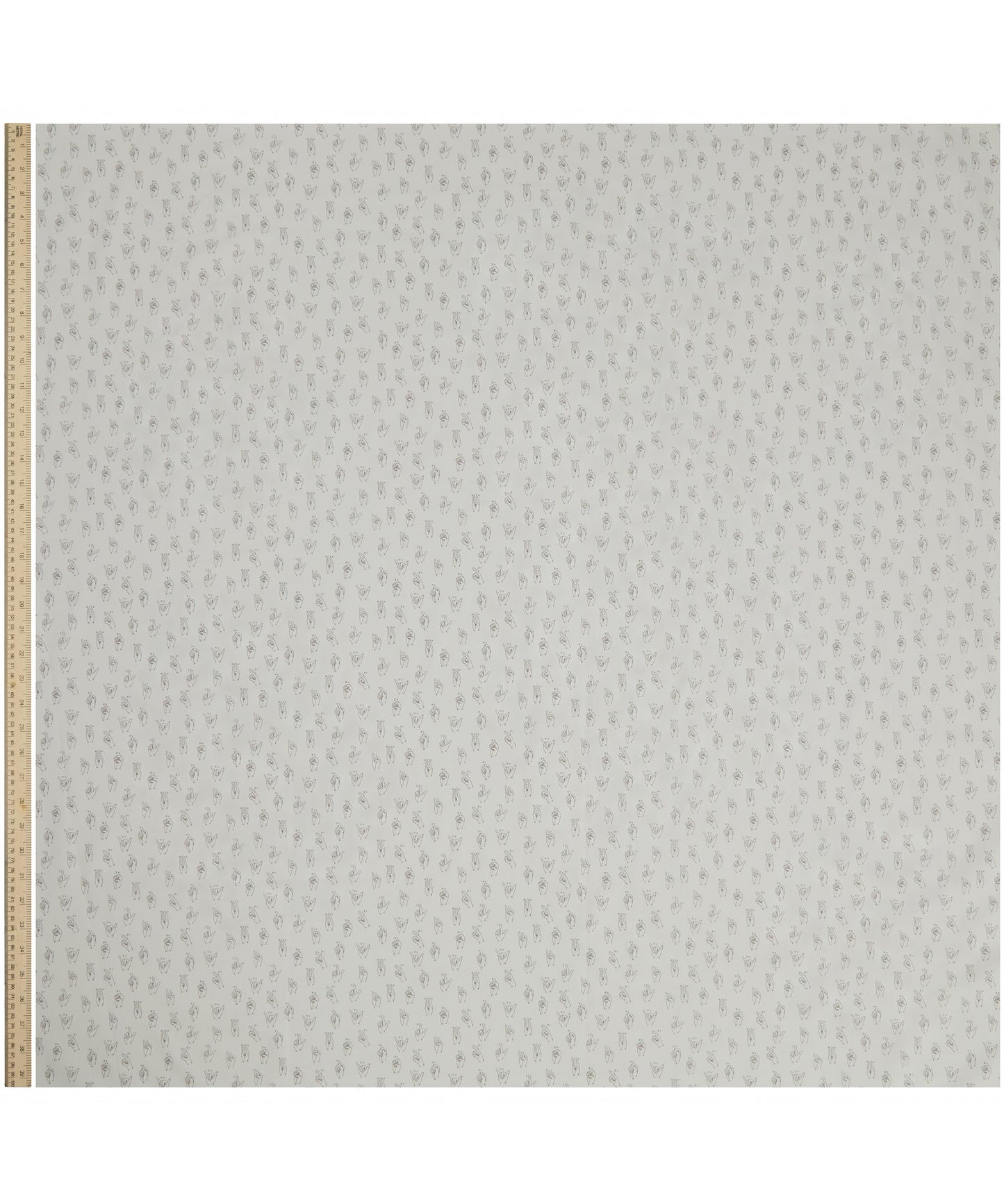 Signs of Liberty Cotton Poplin Fabric - Gray - Liberty