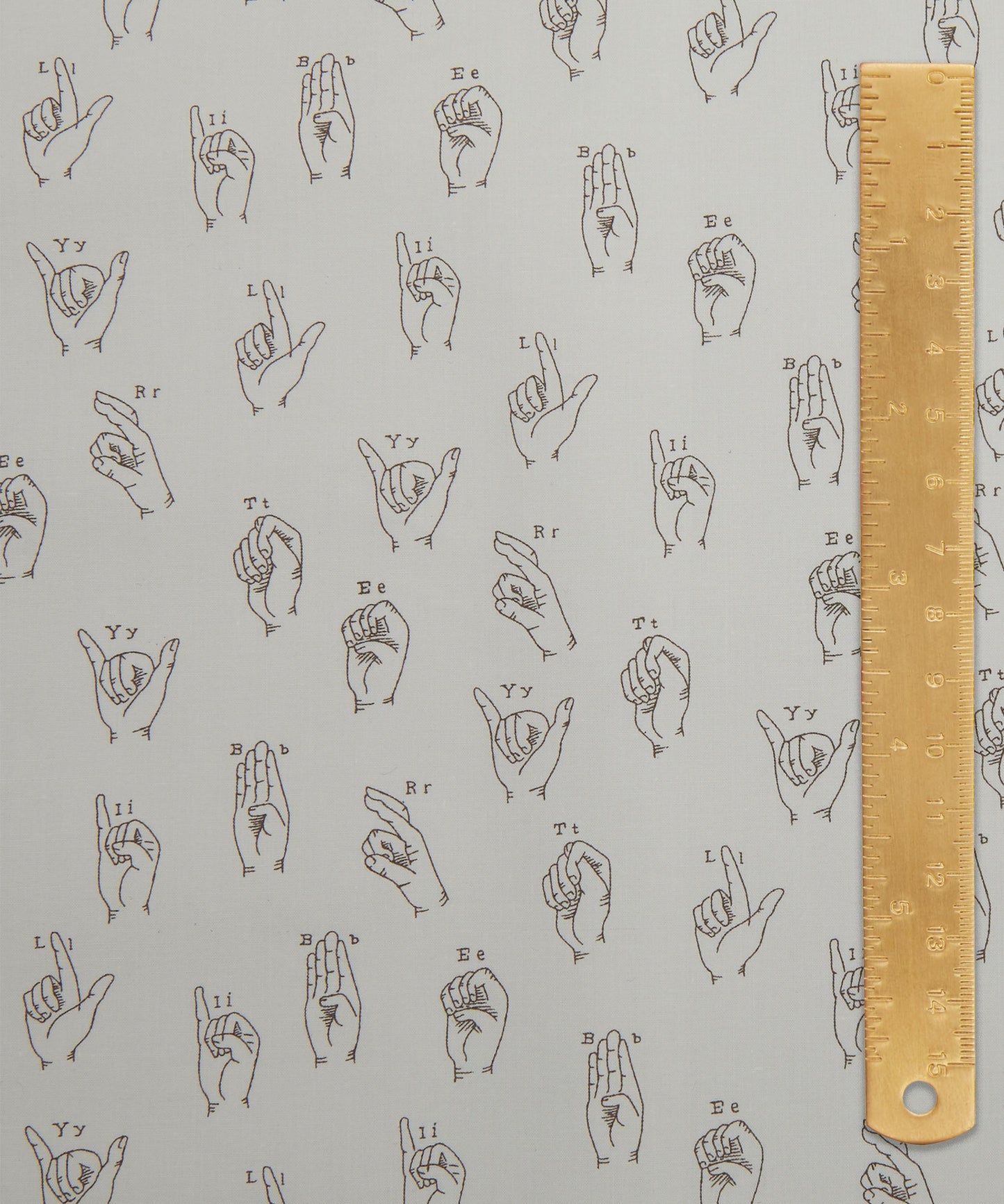 Signs of Liberty Cotton Poplin Fabric - White - Liberty