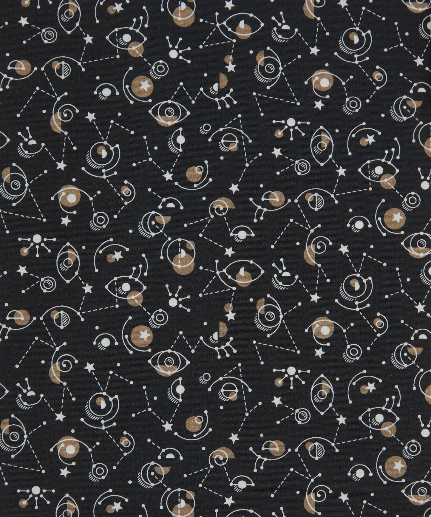 Cyclopes Cotton Poplin Fabric - Black - Liberty
